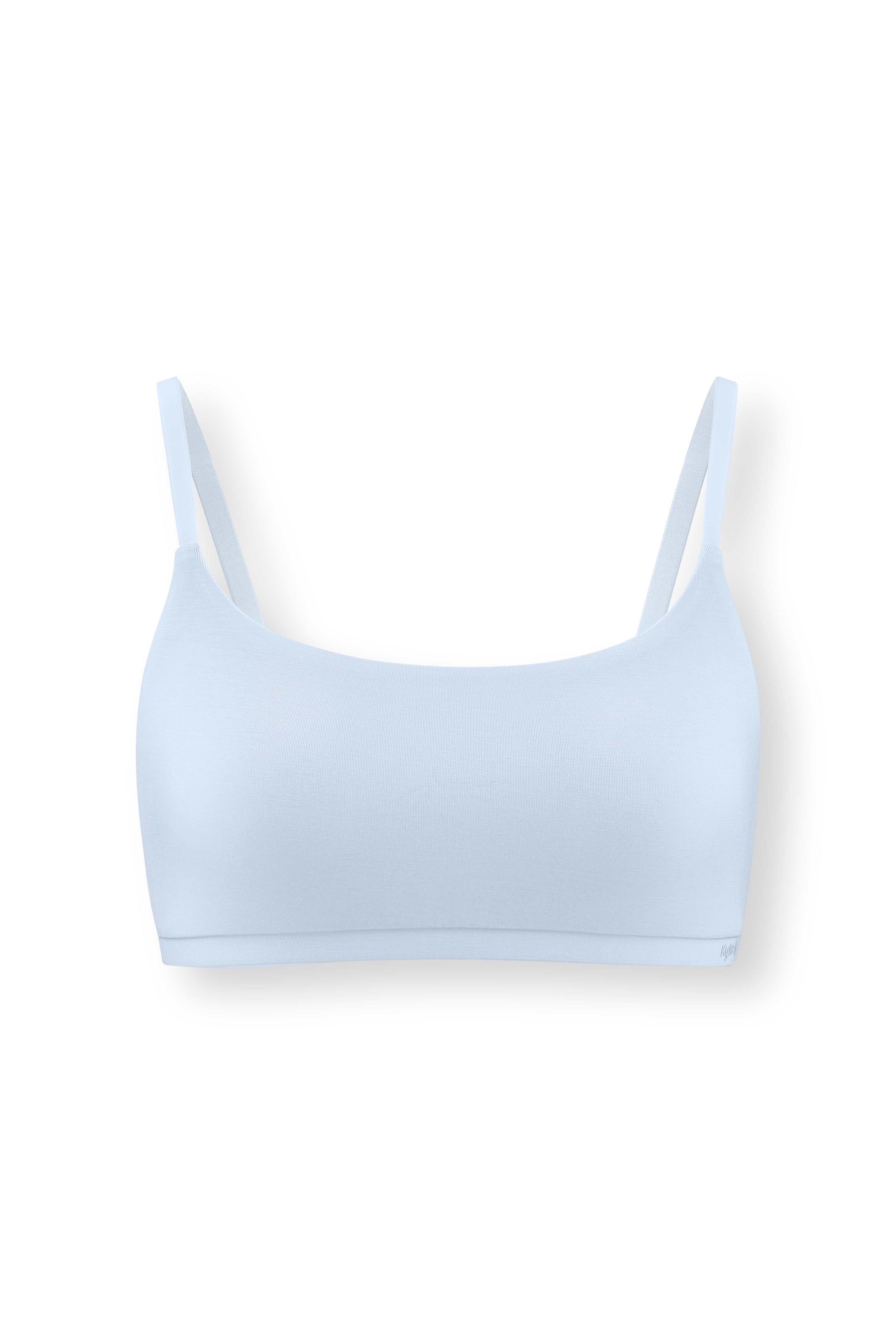Women's Scoop Neck Bralette in Breeze on white background