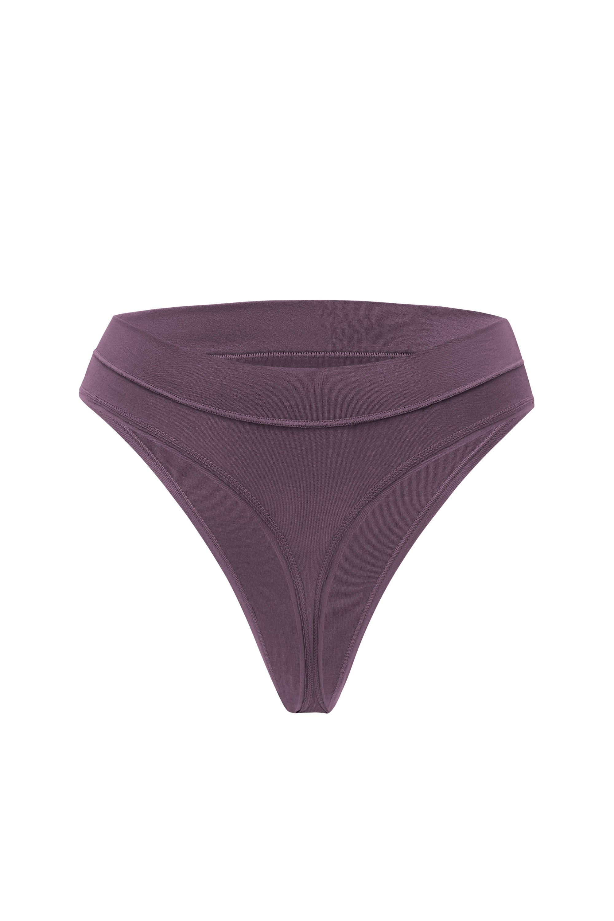 The back of the Women's Thong in Currant