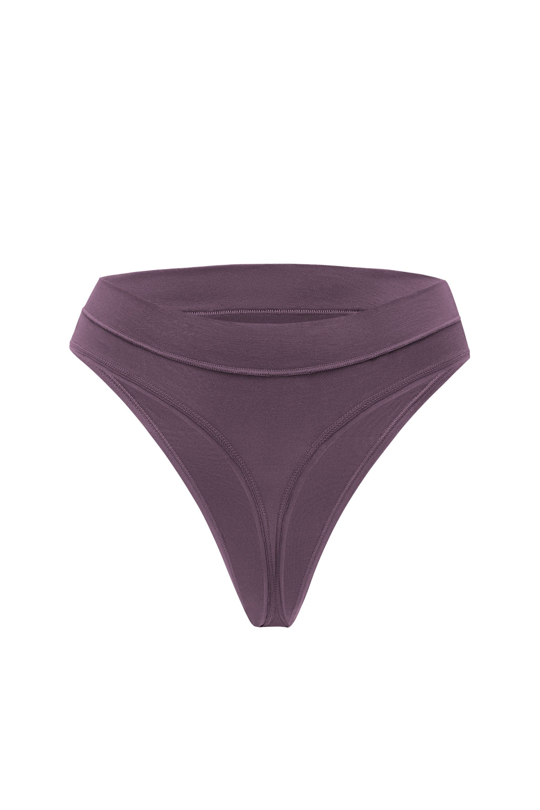 The back of the Women's Thong in Currant