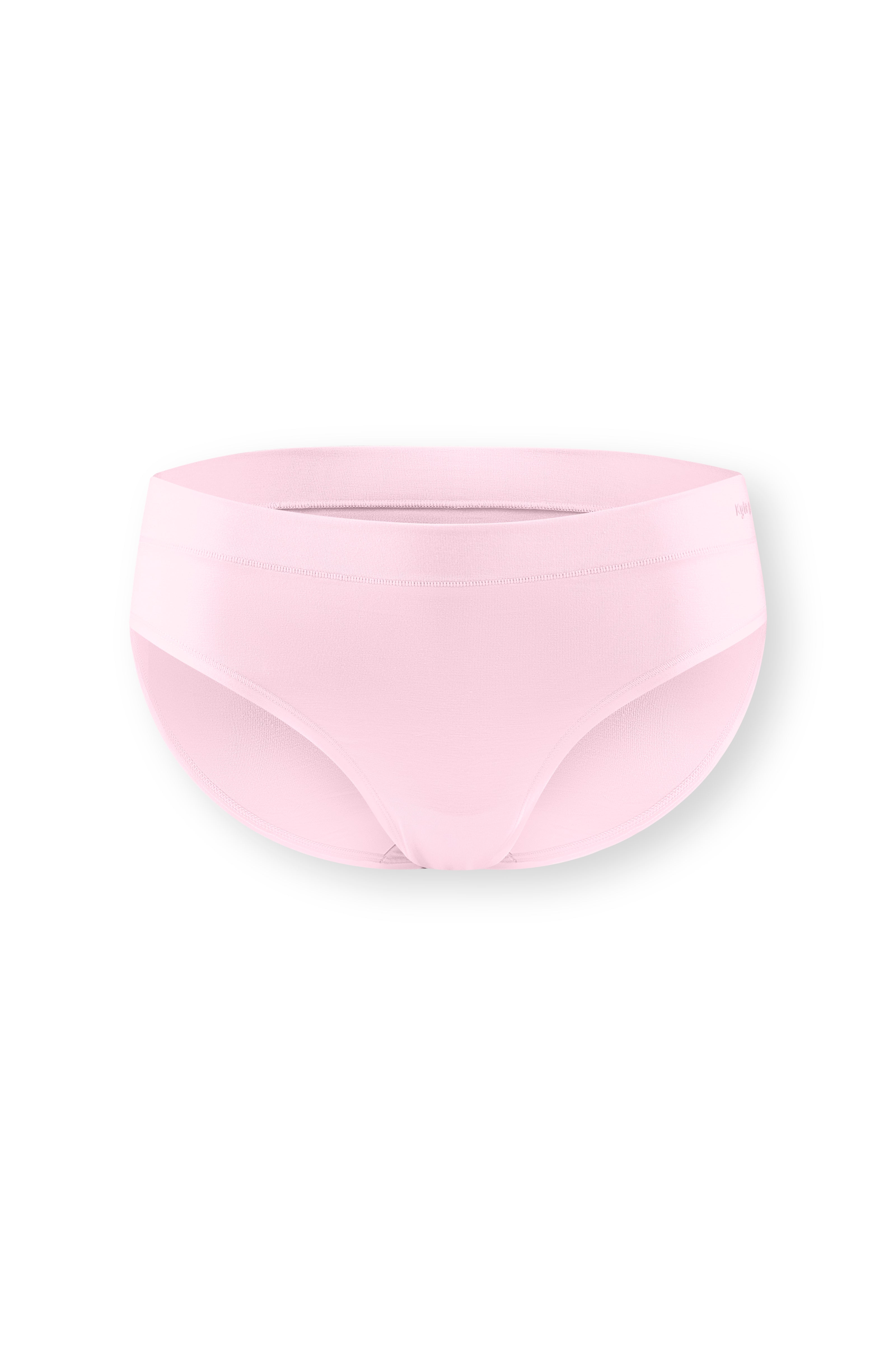 Women's Midi Brief in Peony on white background