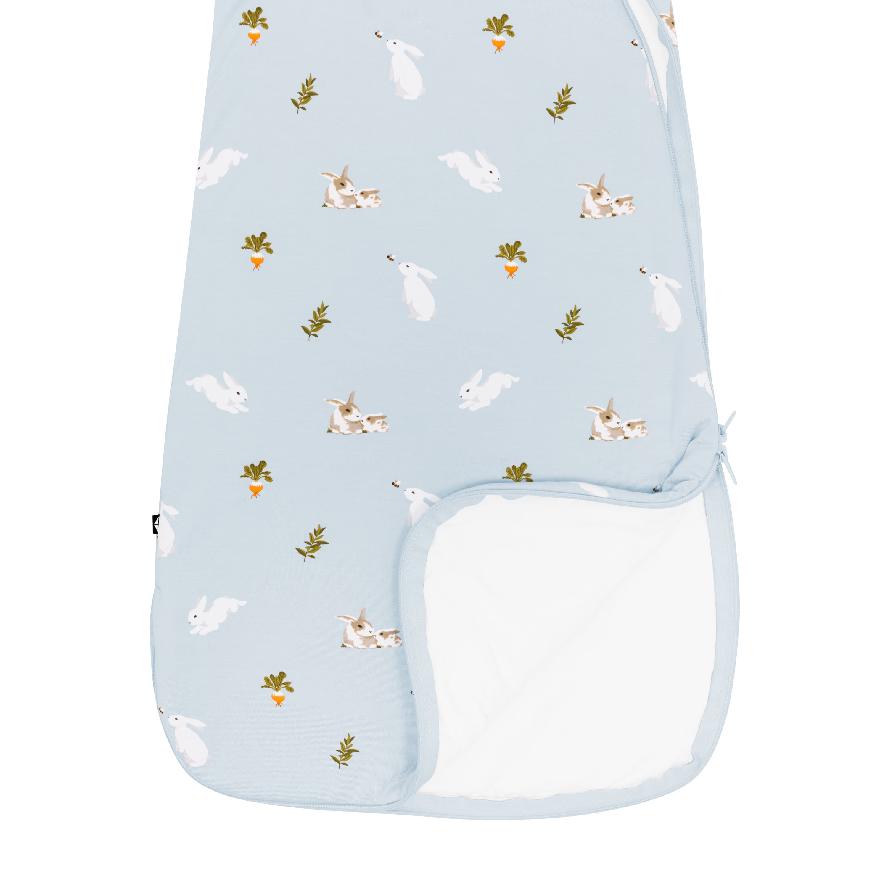 close up on zipper bottom Sleep Bag in Ice Rabbit 1.0