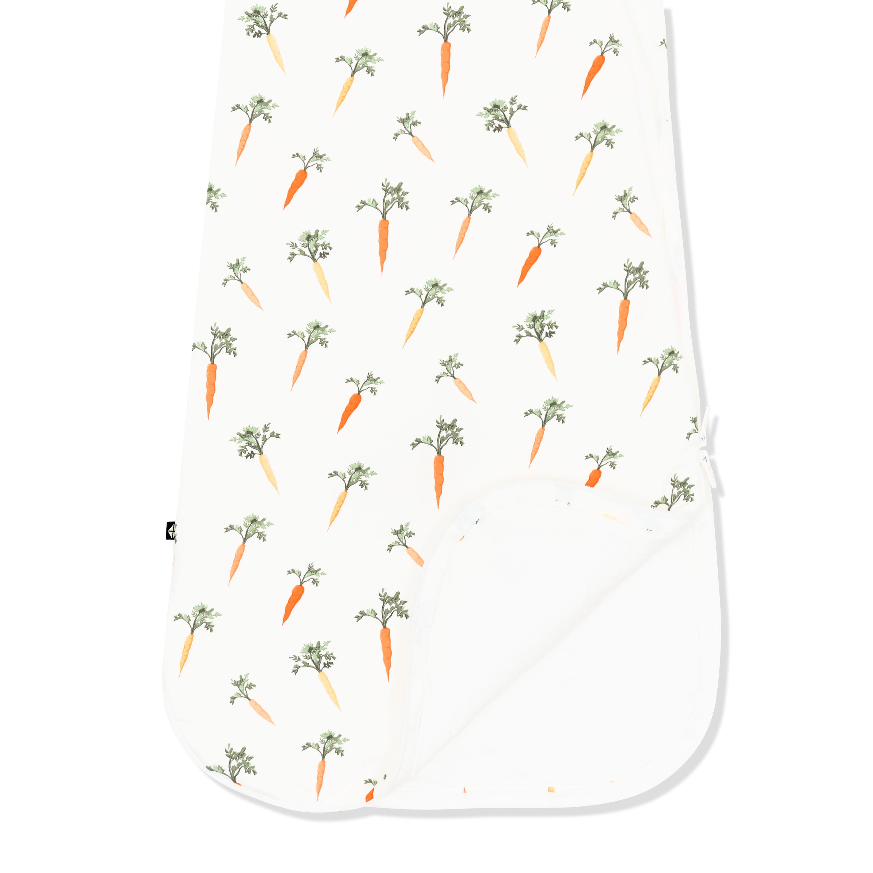 Double zipper garage on the Sleep Bag in Carrot 1.0