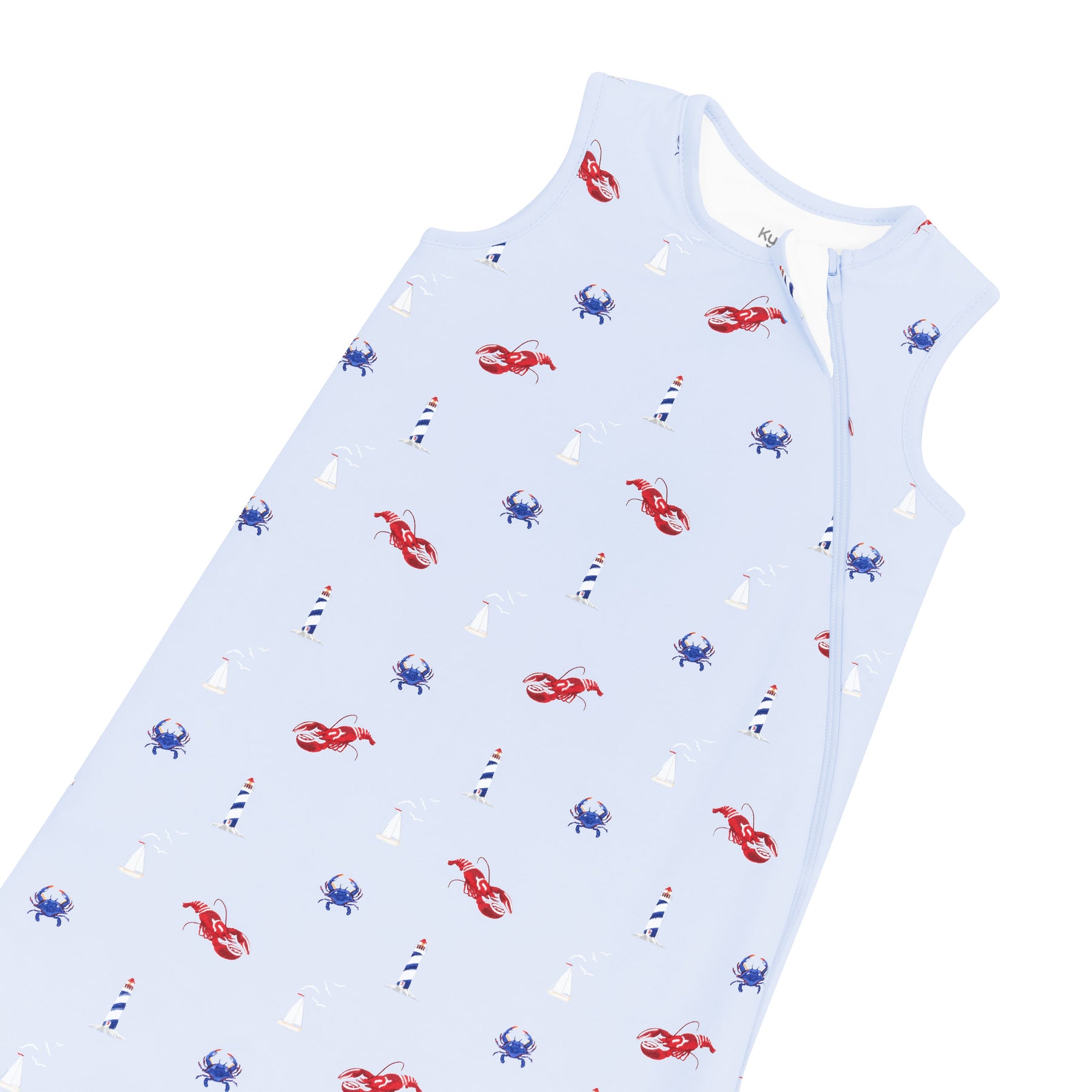 Zipper garage and top zipper on the Sleep Bag in Harbor 1.0