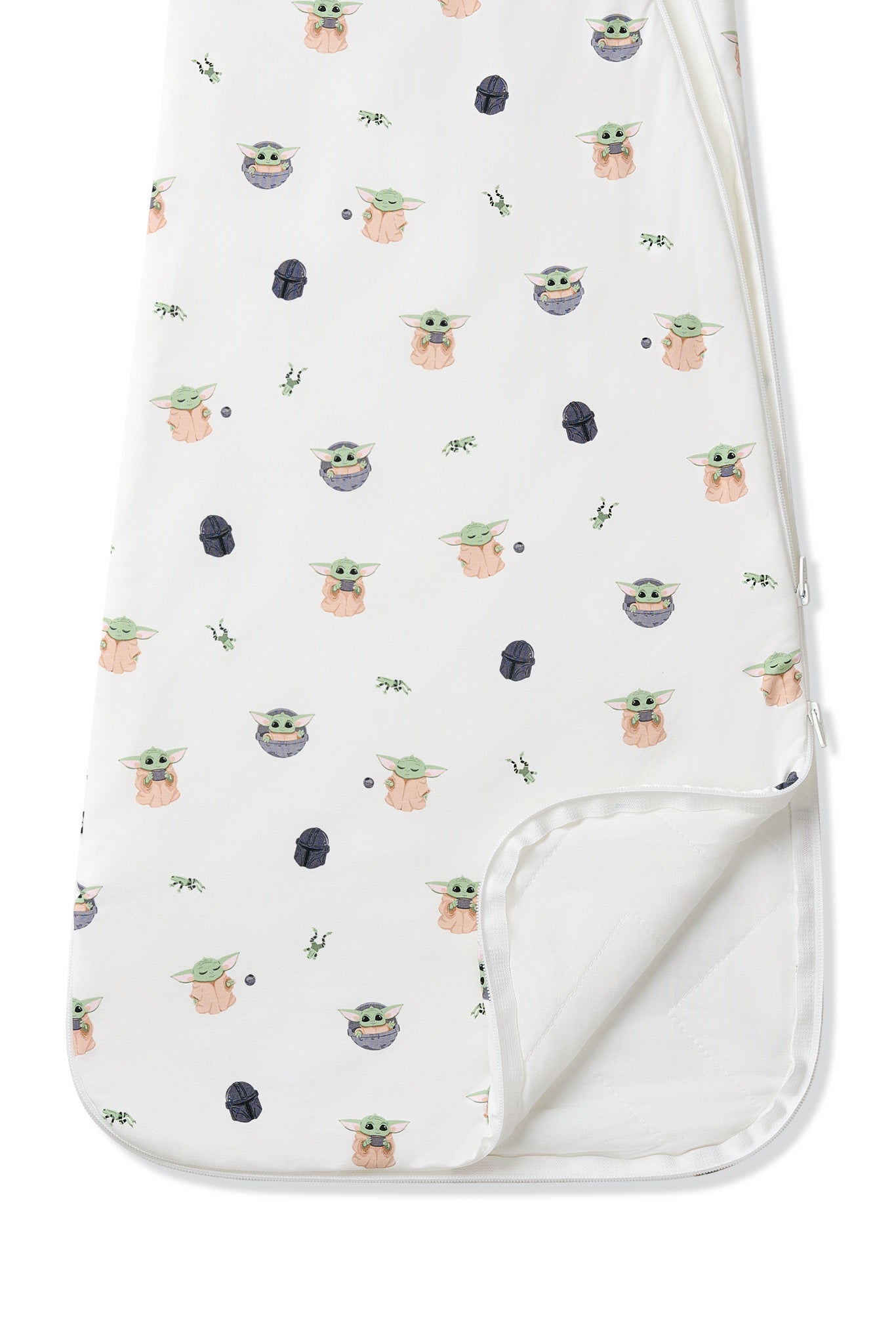 Double zipper garage on the Sleep Bag in Grogu™ 1.0