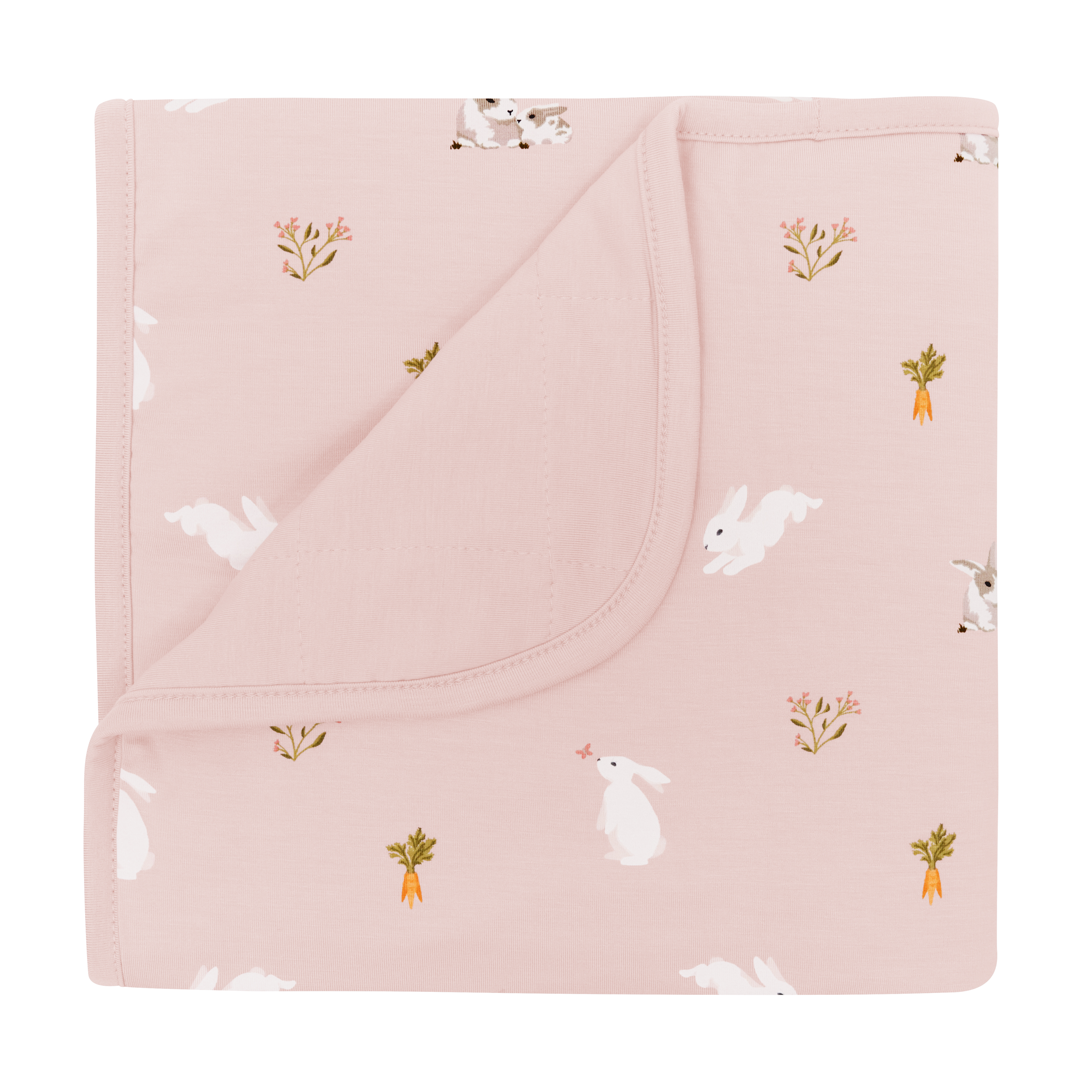 Baby Blanket in Blush Rabbit