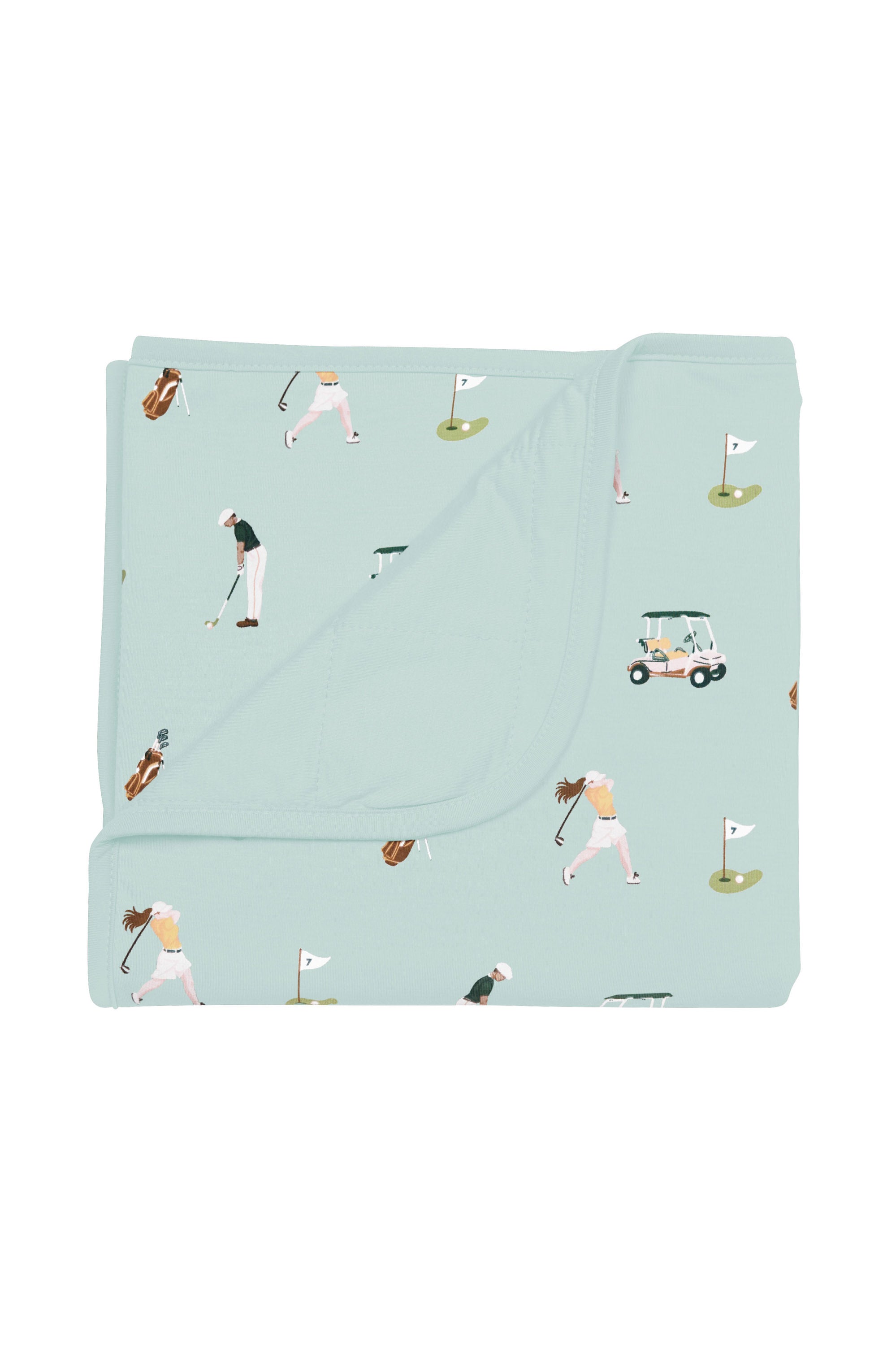 Quilted Baby Blanket in Golf