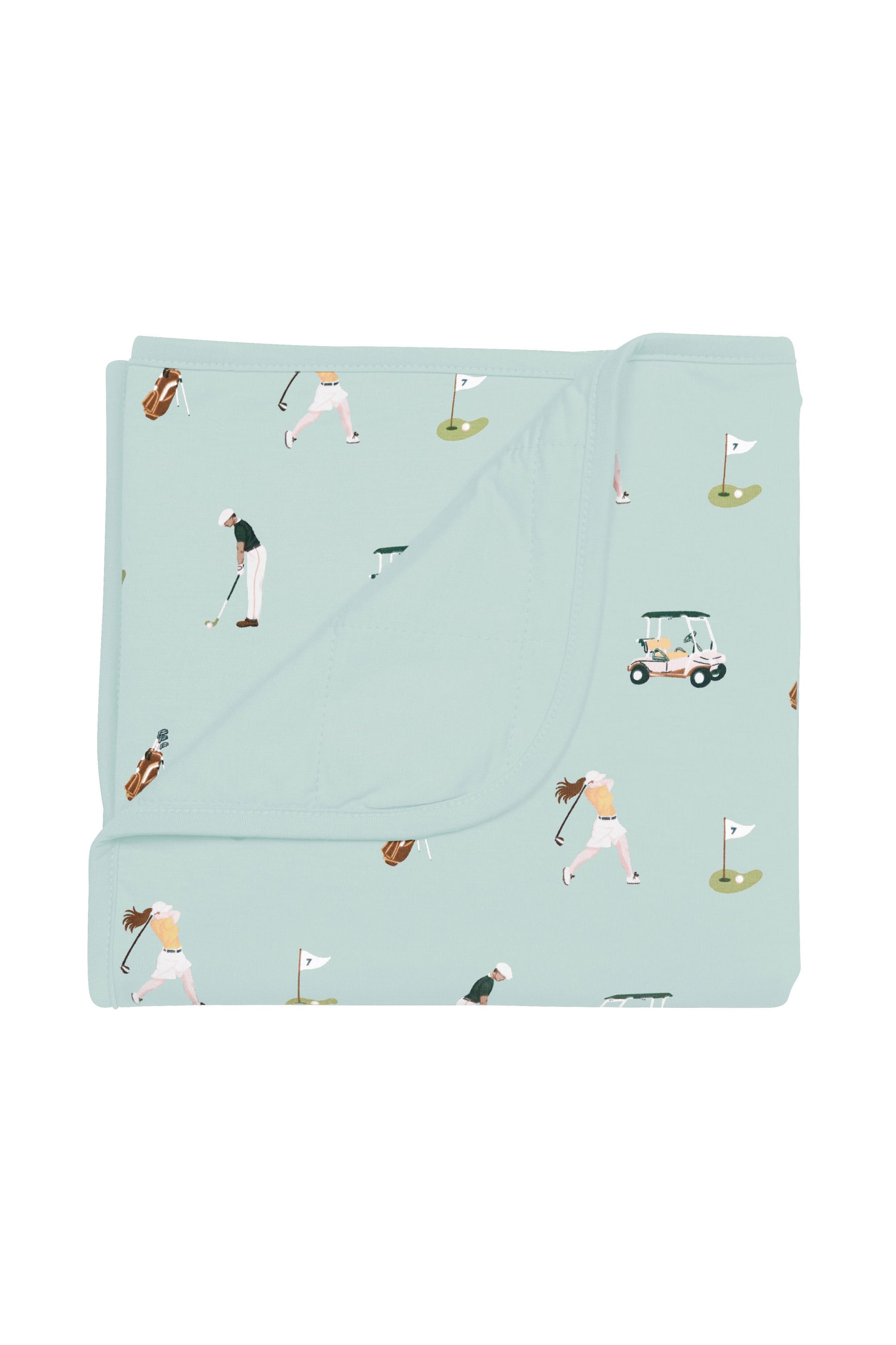 Quilted Baby Blanket in Golf