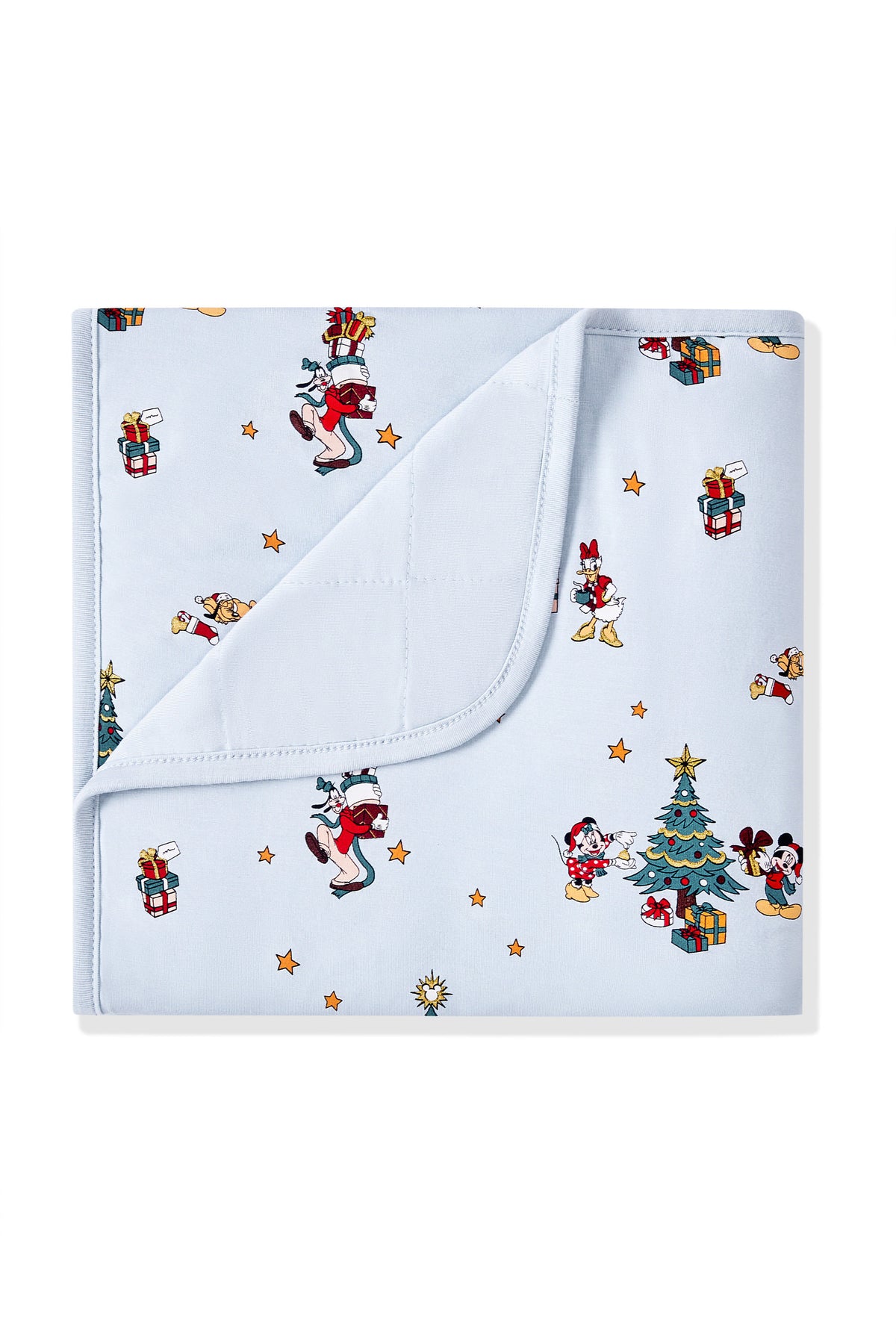 Baby Blanket in Mickey & Friends Christmas 1.0 print on a white background