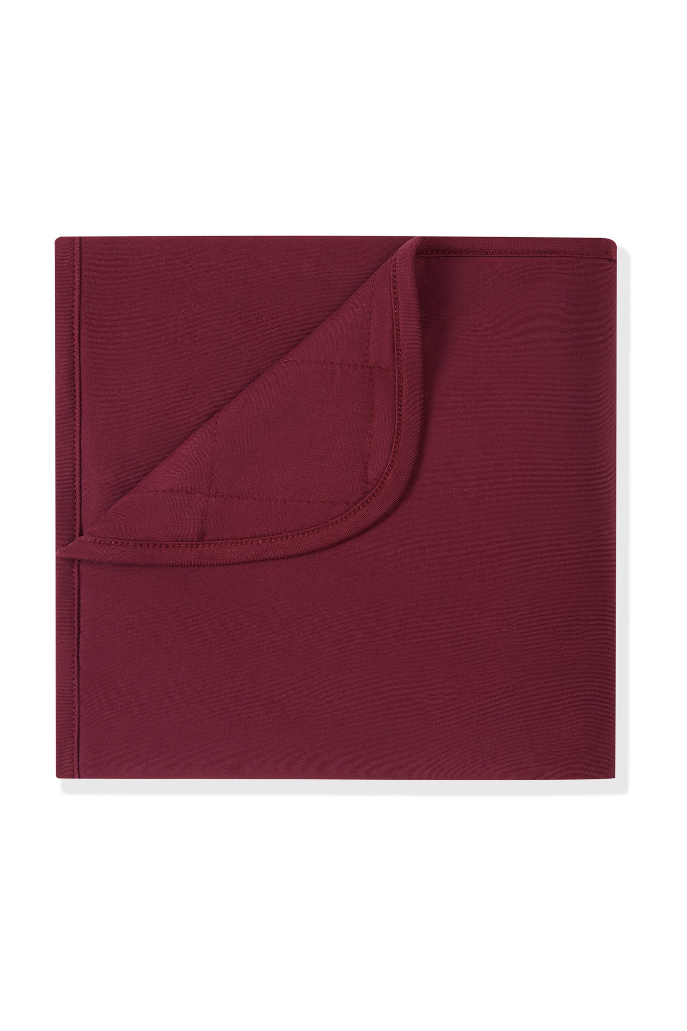 Baby Blanket in Burgundy 1.0 color on a white background
