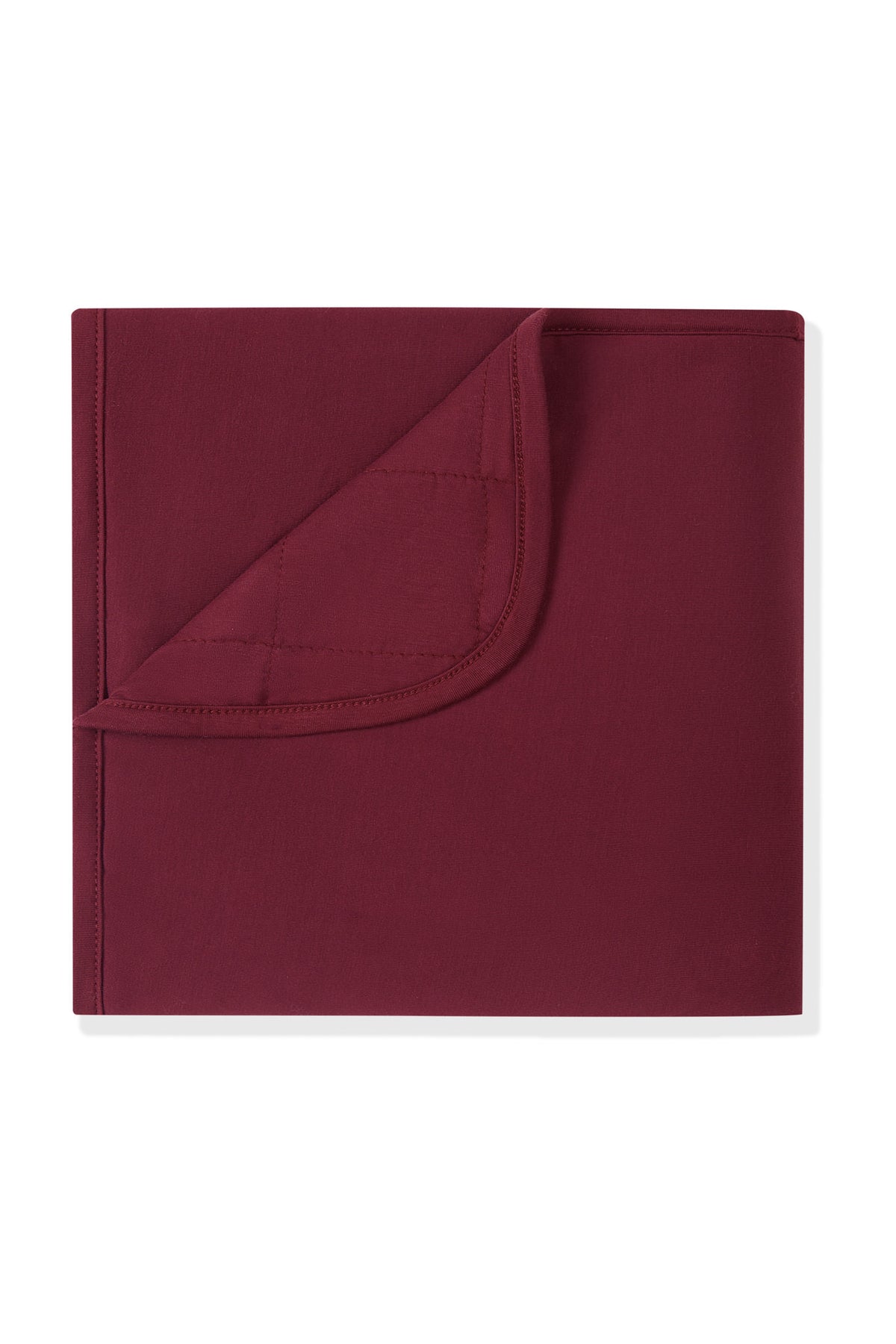 Baby Blanket in Burgundy 1.0 color on a white background