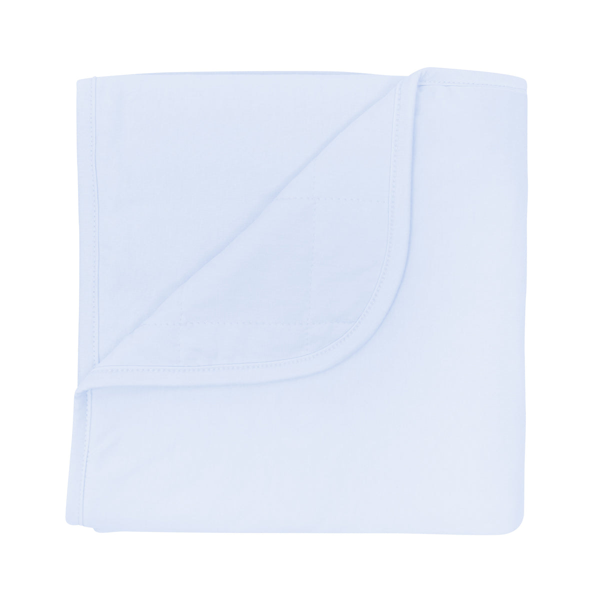 Quilted blue Baby Blanket in Mist