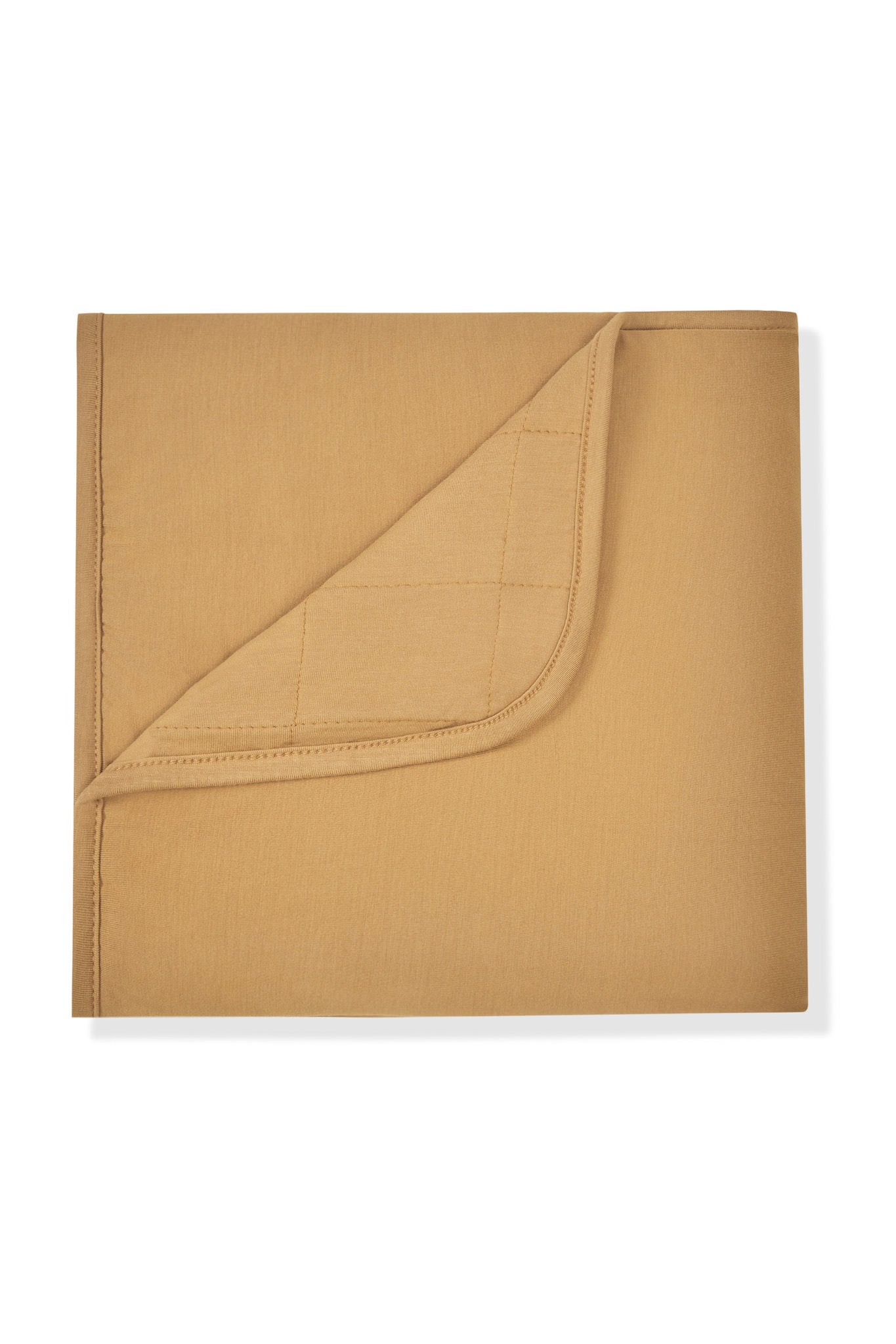 Baby Blanket in Ochre on a white background