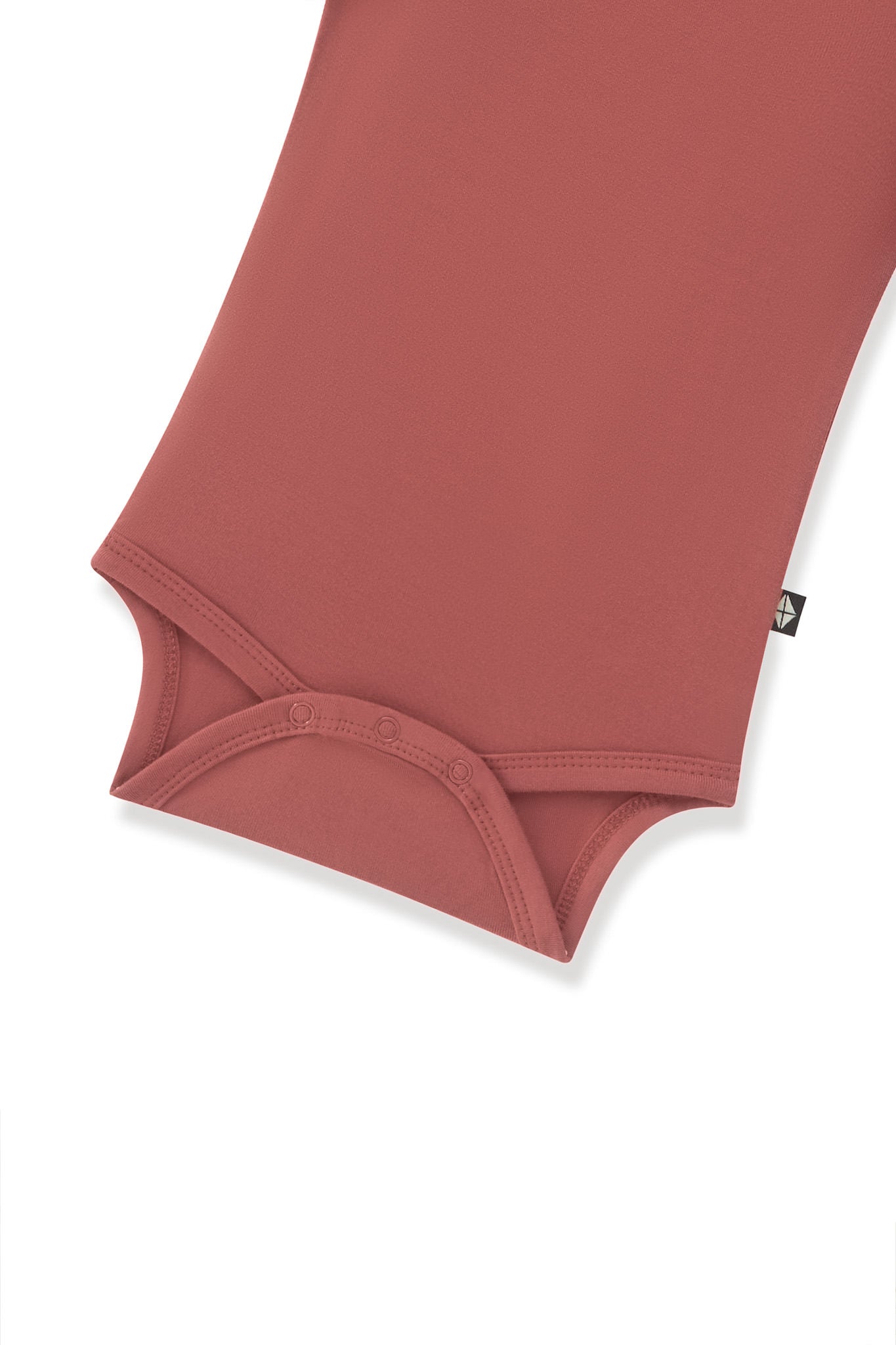 Ember Bodysuit with snap buttons on a white background
