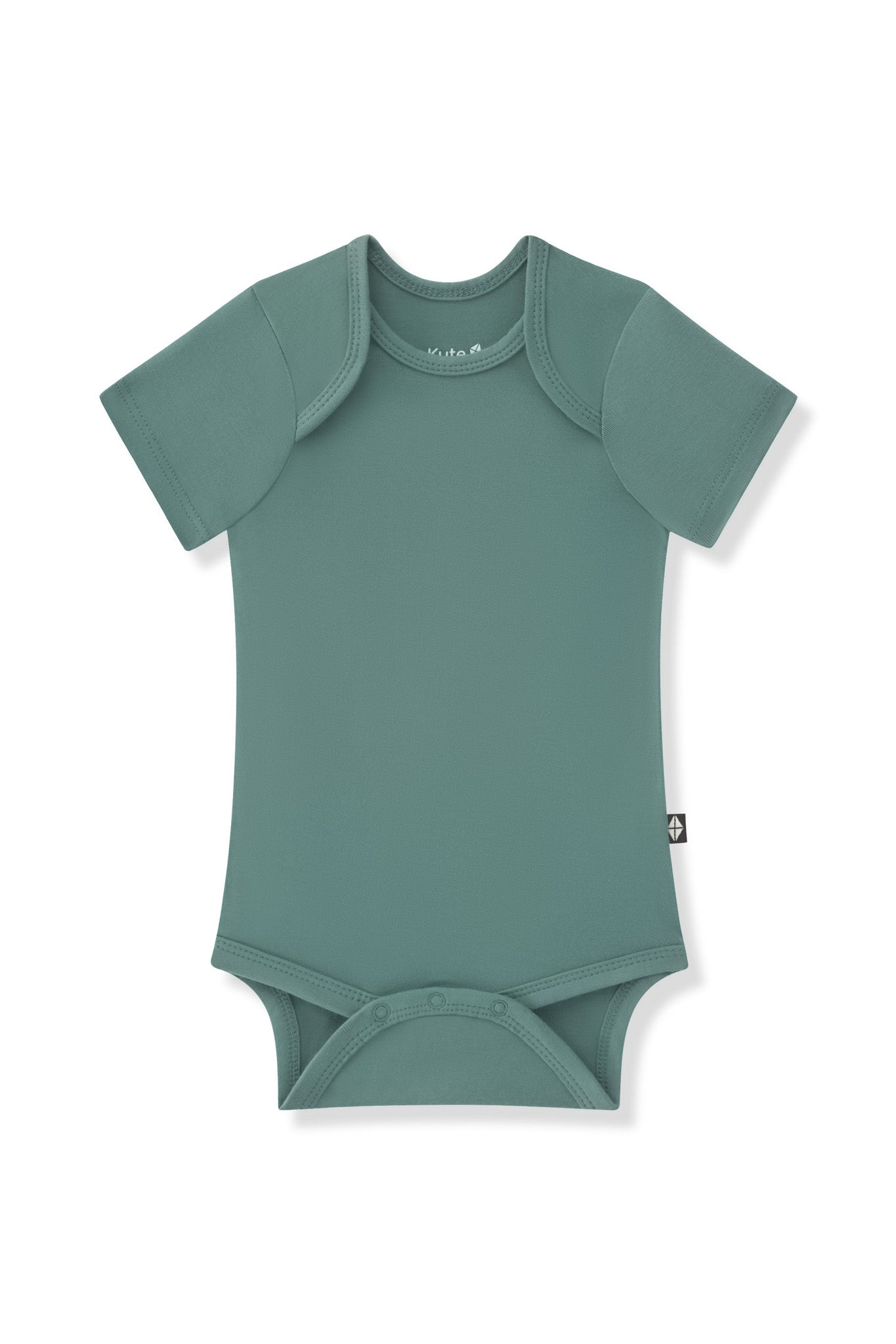 Bodysuit in Pine on a white background