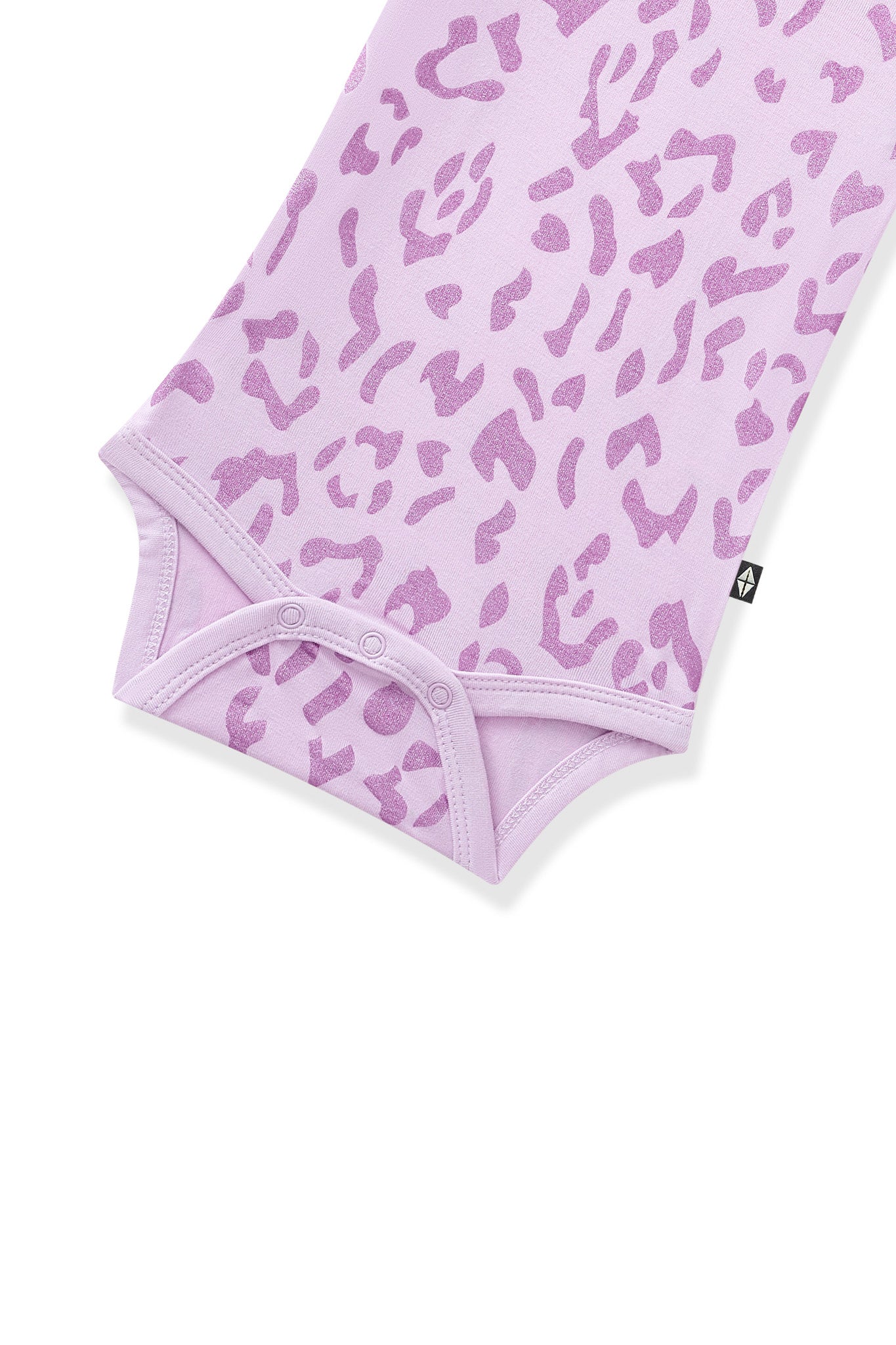 Bottom part of Bodysuit in Thistle Leopard print on white background