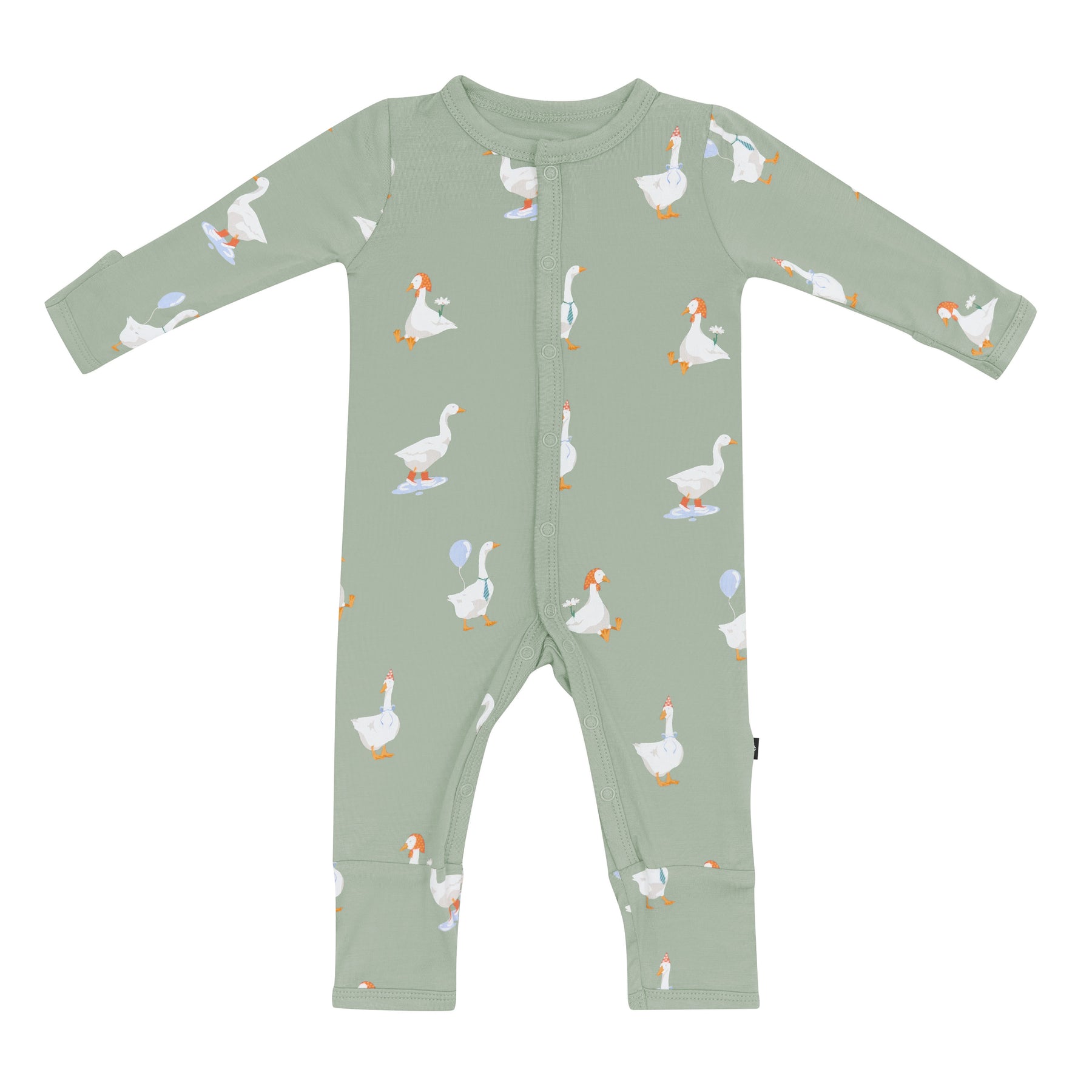 Snap Romper in Silly Goose