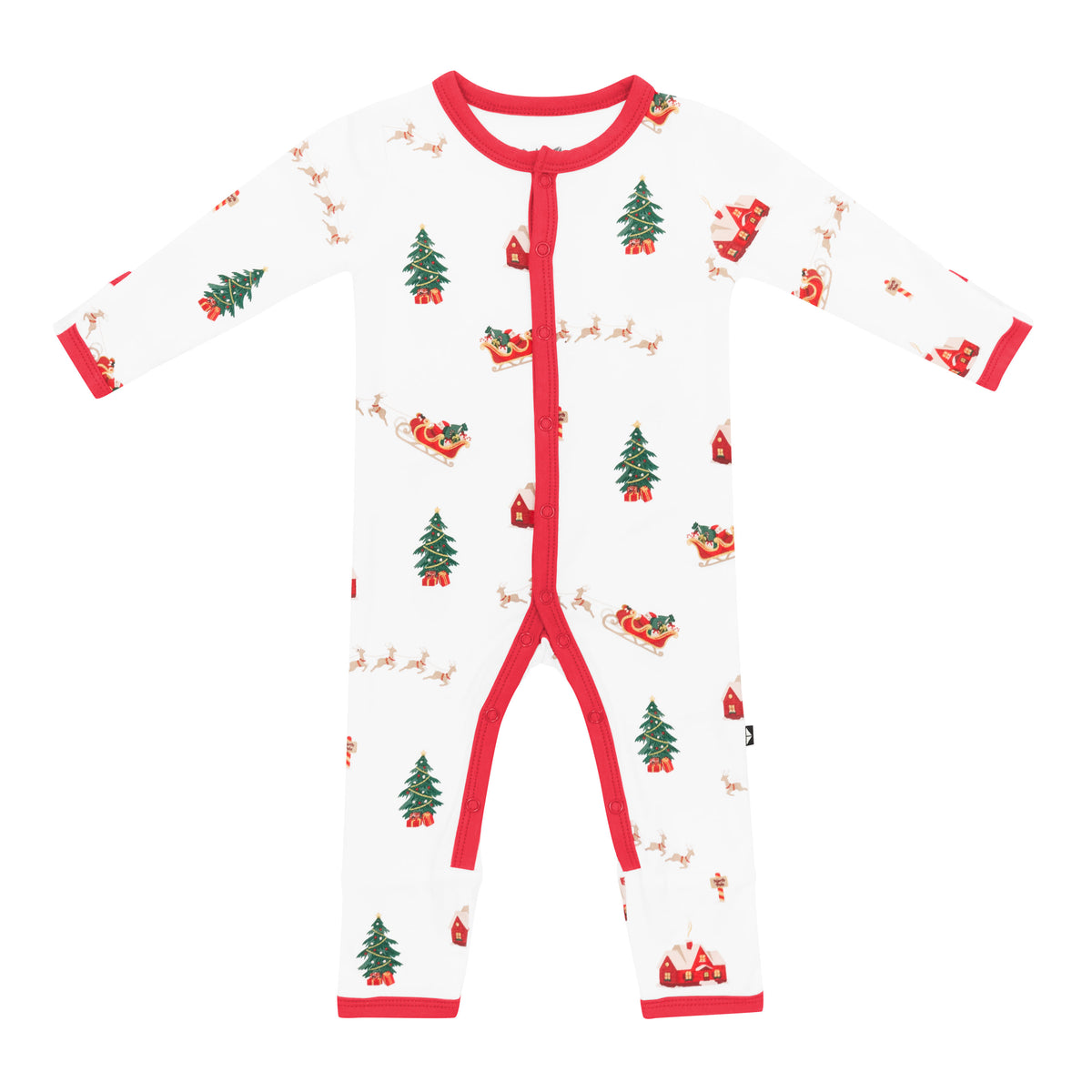 Product photo of the Romper in Santa Sleigh