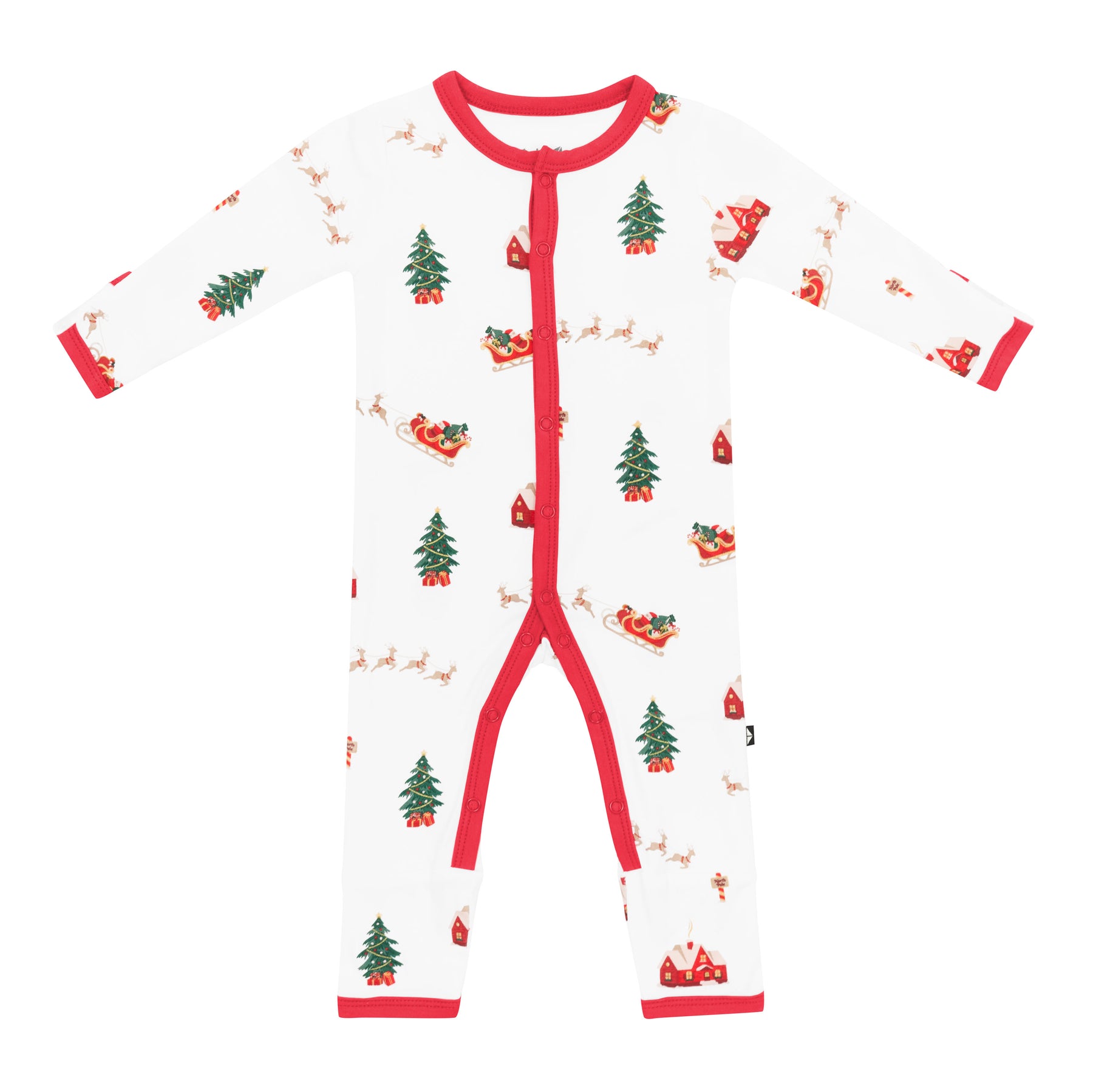 Product photo of the Romper in Santa Sleigh