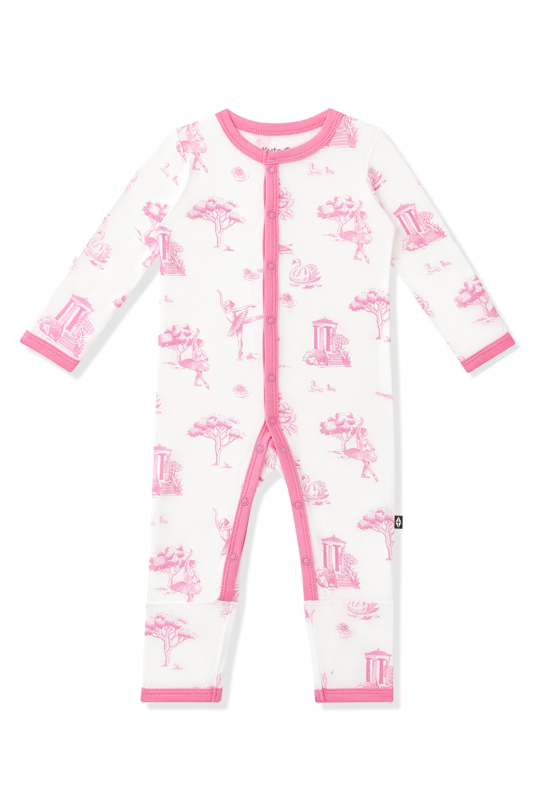Product photo of the Romper in Toile Ballet on a white background