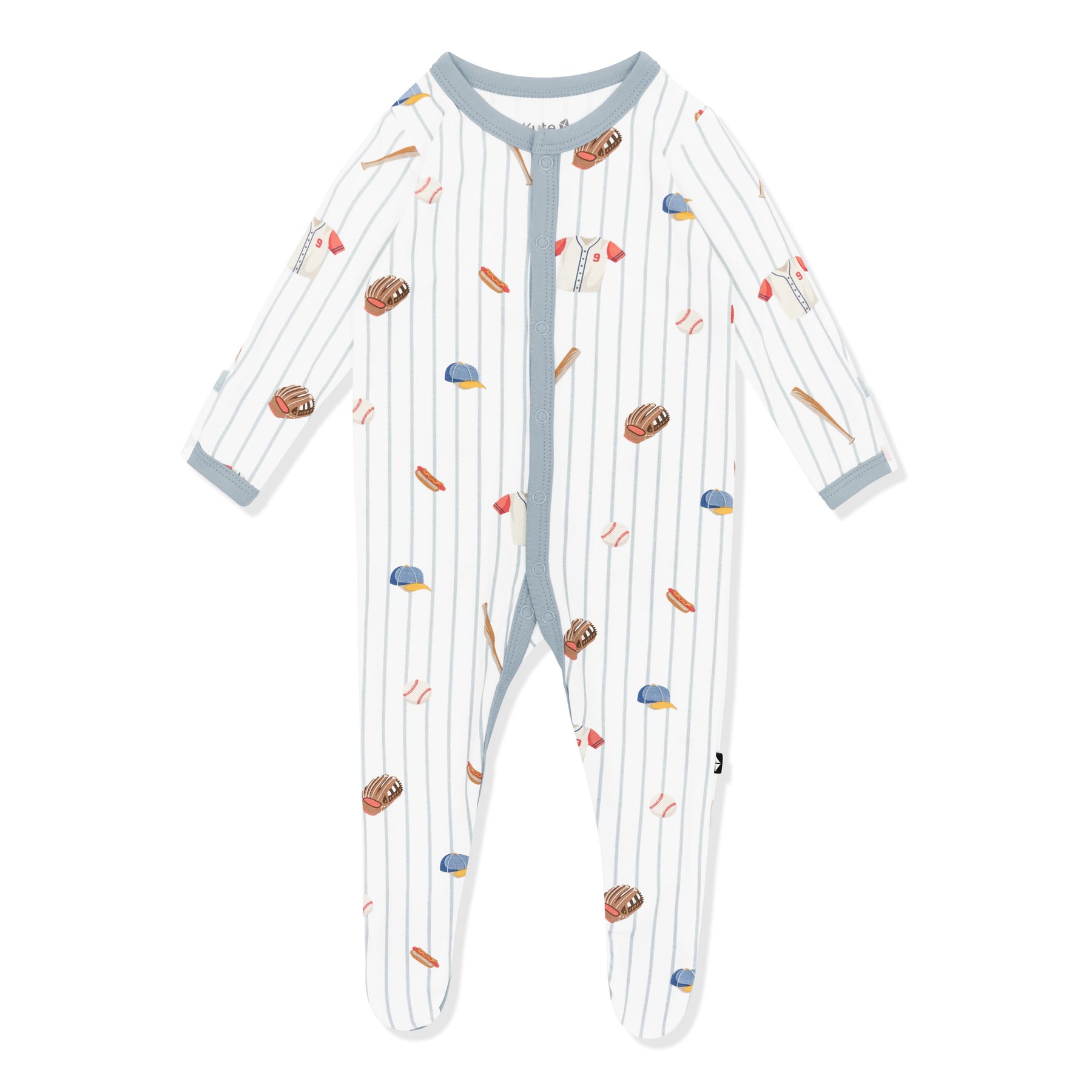 Footie in Home Run on a white surface