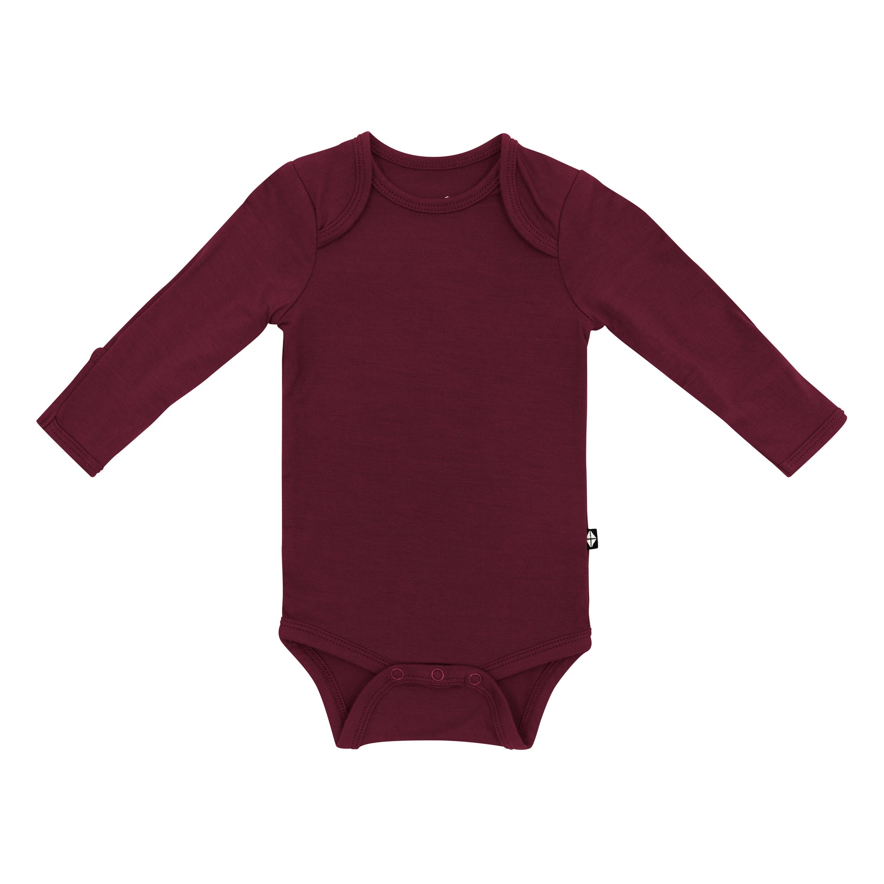 Product photo of the Long Sleeve Bodysuit in Burgundy