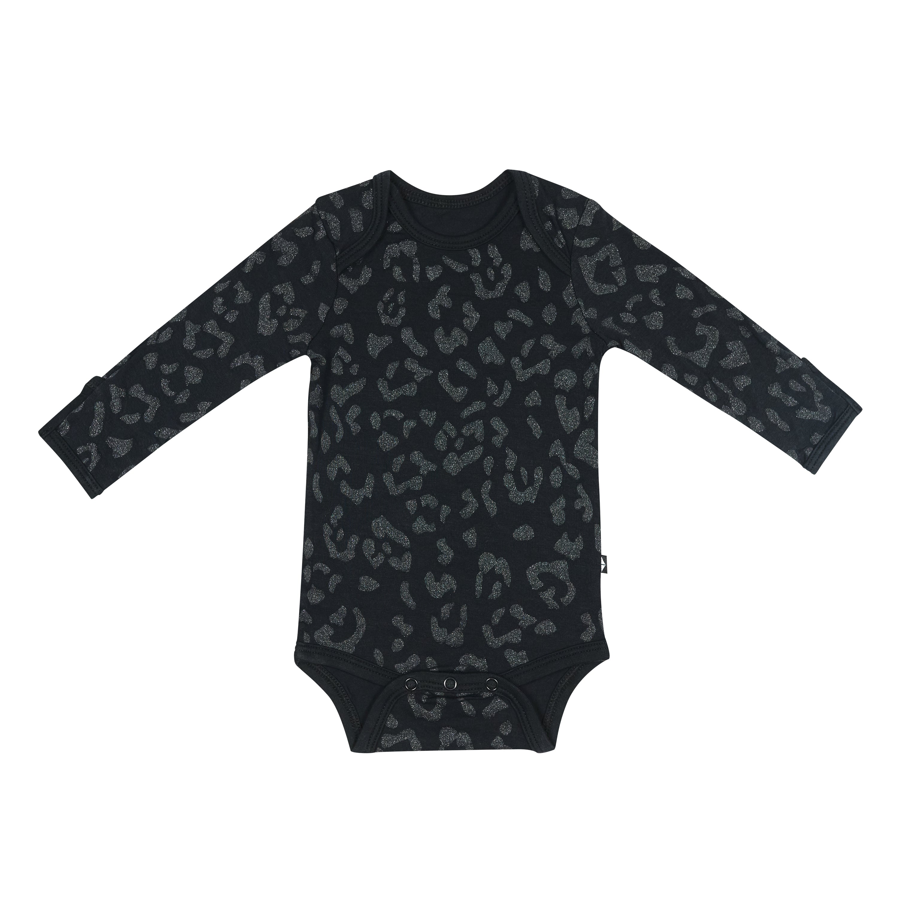 Long Sleeve Bodysuit in Midnight Leopard