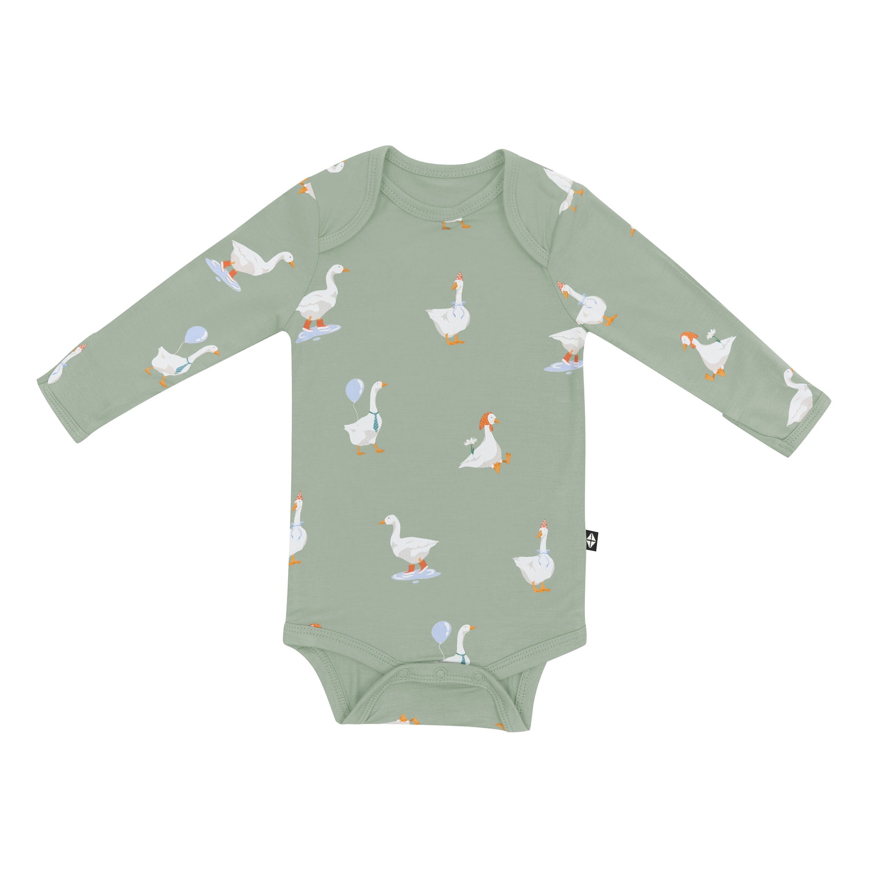 Product photo of the Long Sleeve Bodysuit in Silly Goose