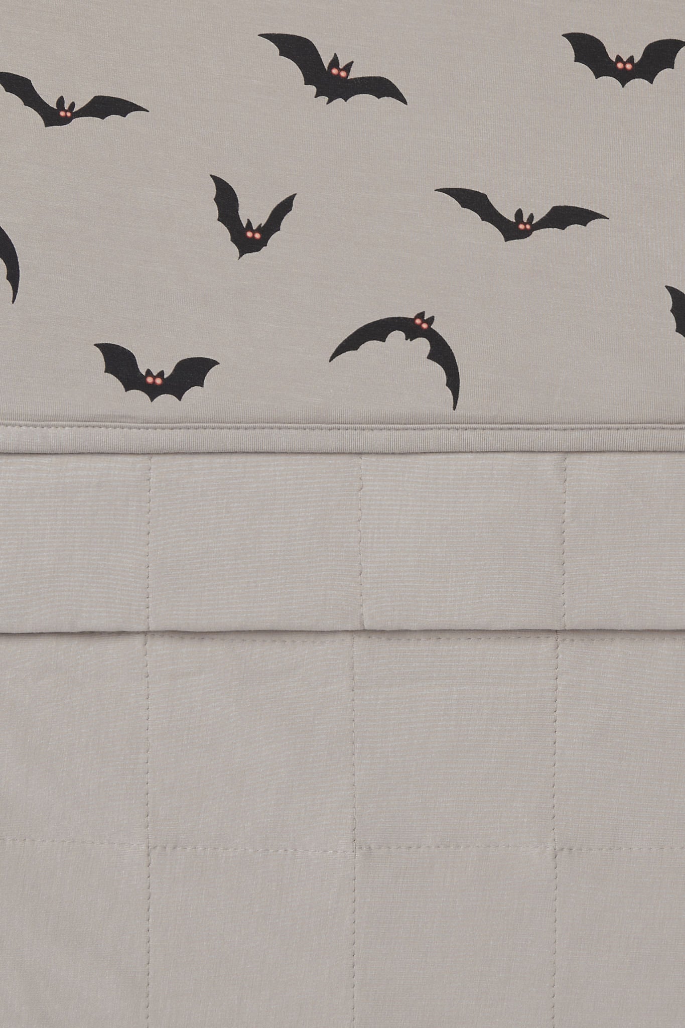 Front and back of Toddler Blanket in Bats 1.0 print