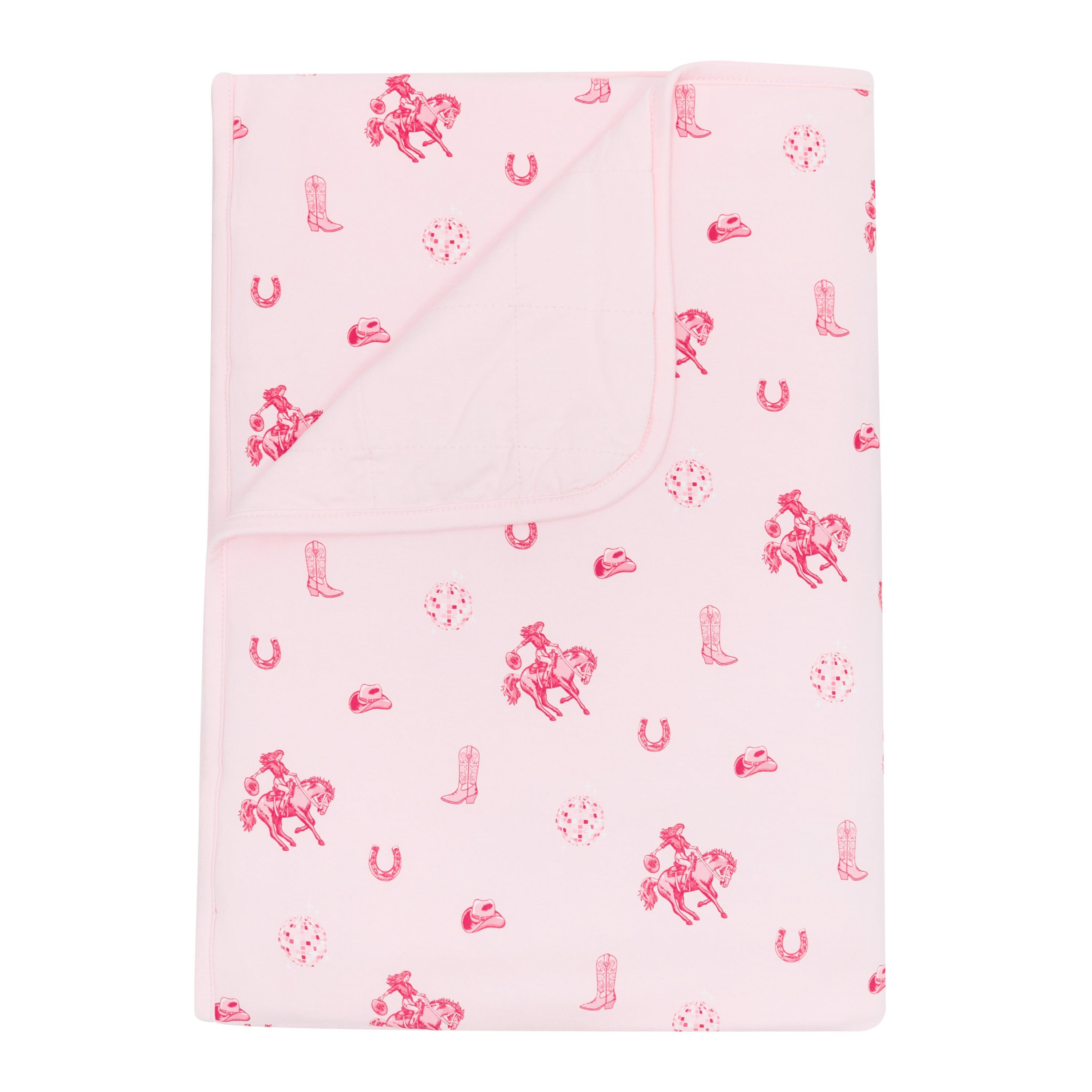 Product photo of the Toddler Blanket in Disco Cowgirl 1.0