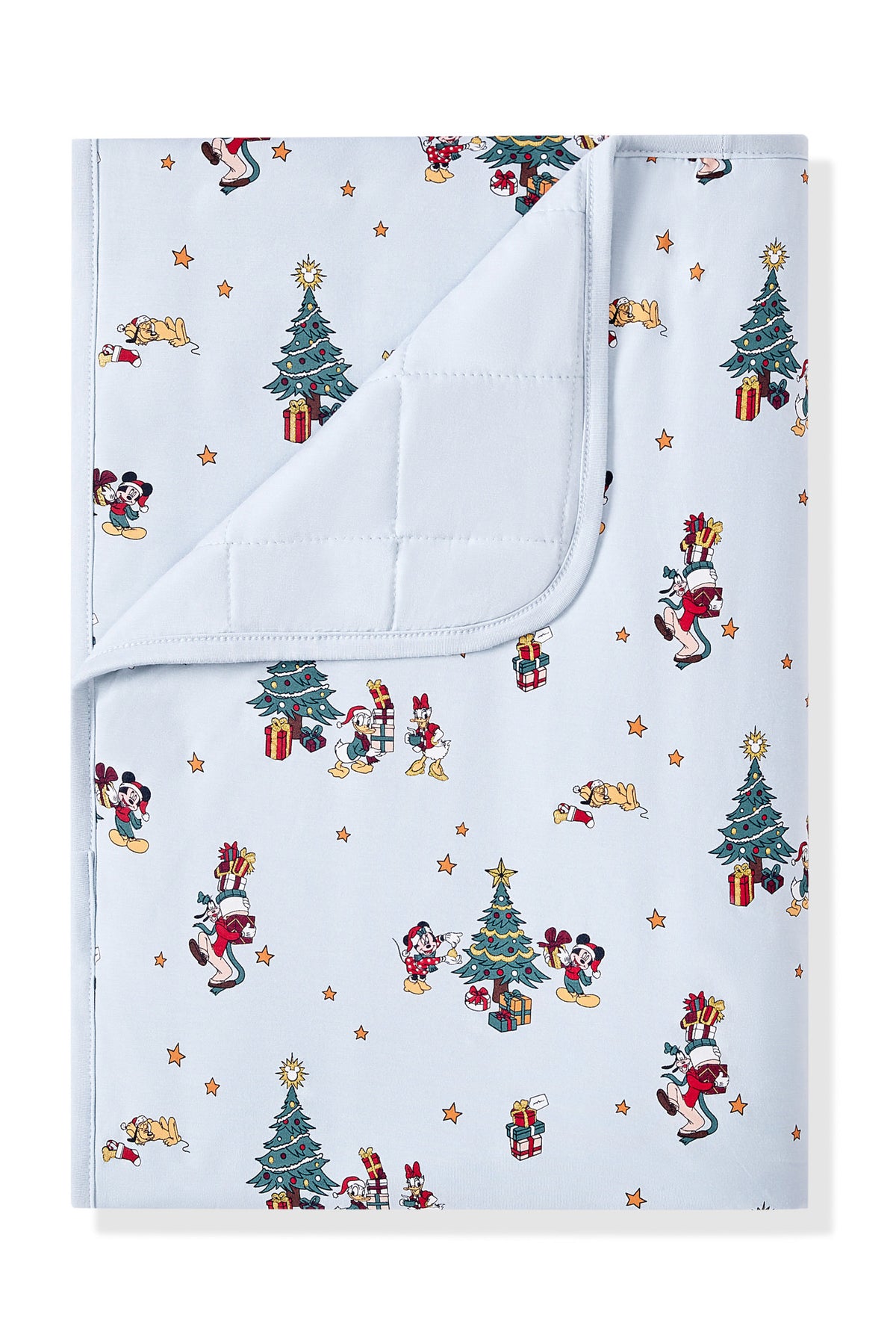 Toddler Blanket in Mickey & Friends Christmas 1.0 print on a white background