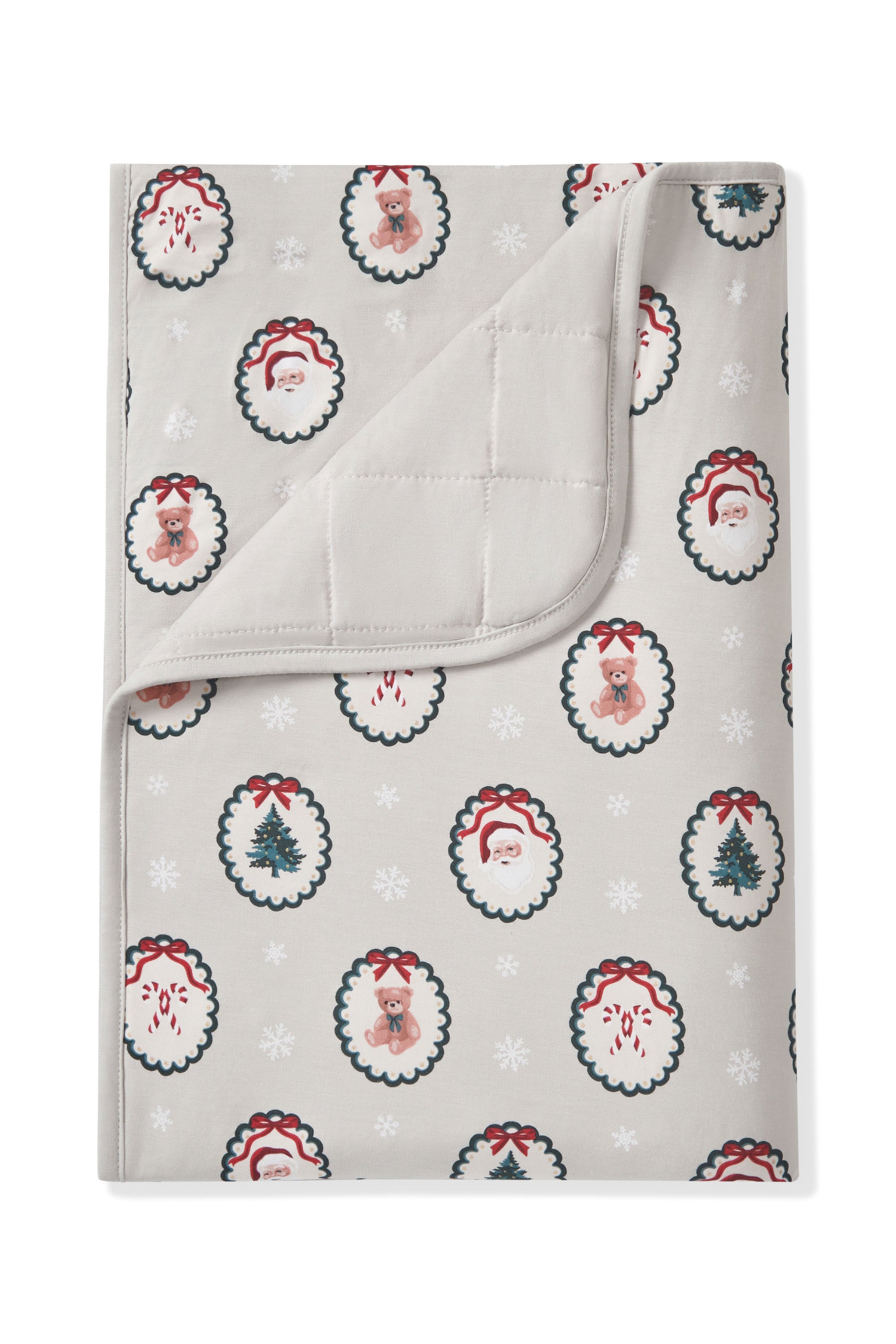 Toddler Blanket in Holiday Medallion 1.0 print on a white background