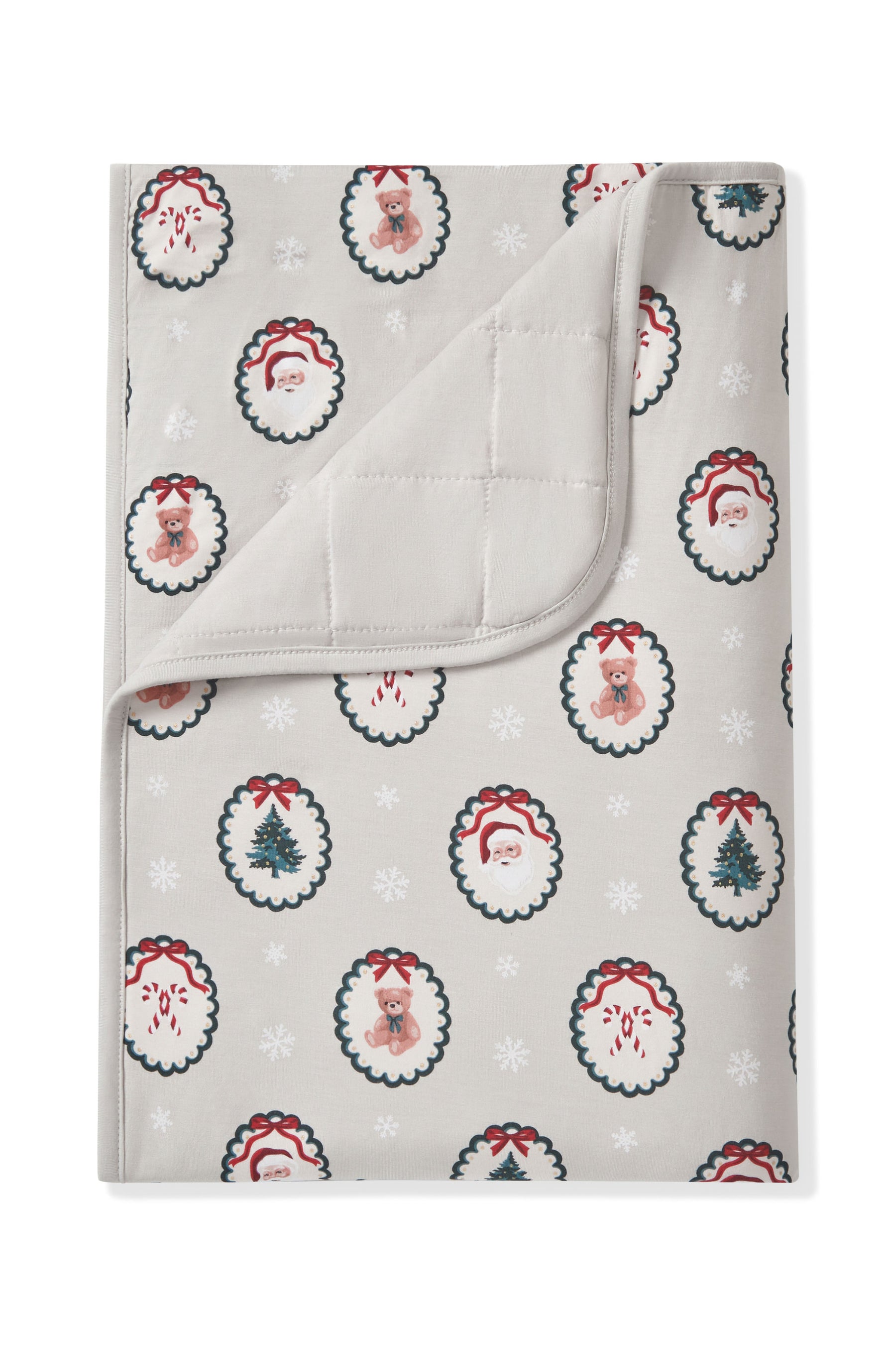 Toddler Blanket in Holiday Medallion 1.0 print on a white background