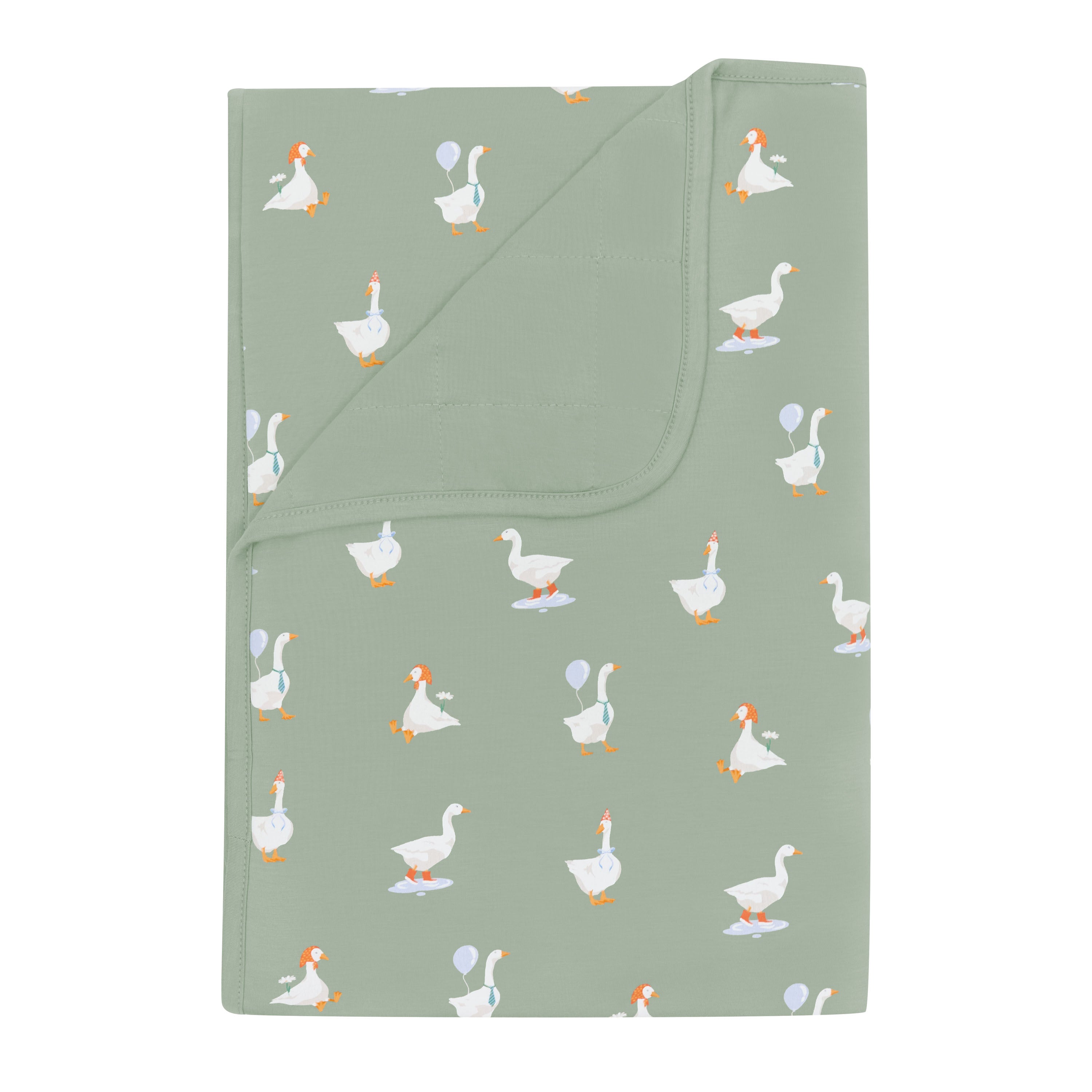 Toddler Blanket in Silly Goose 1.0 with quilted Thyme backing