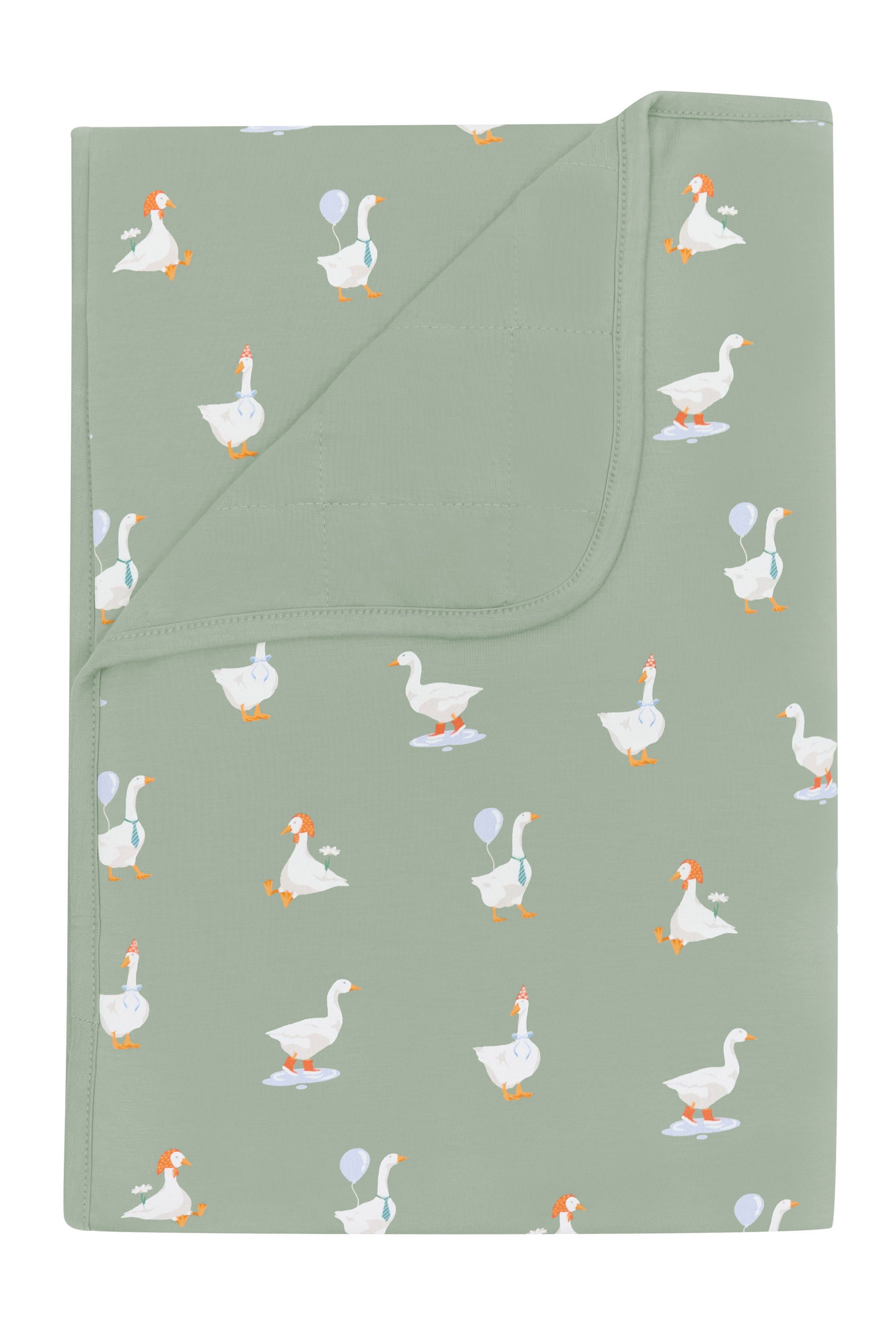 Toddler Blanket in Silly Goose 1.0 with quilted Thyme backing