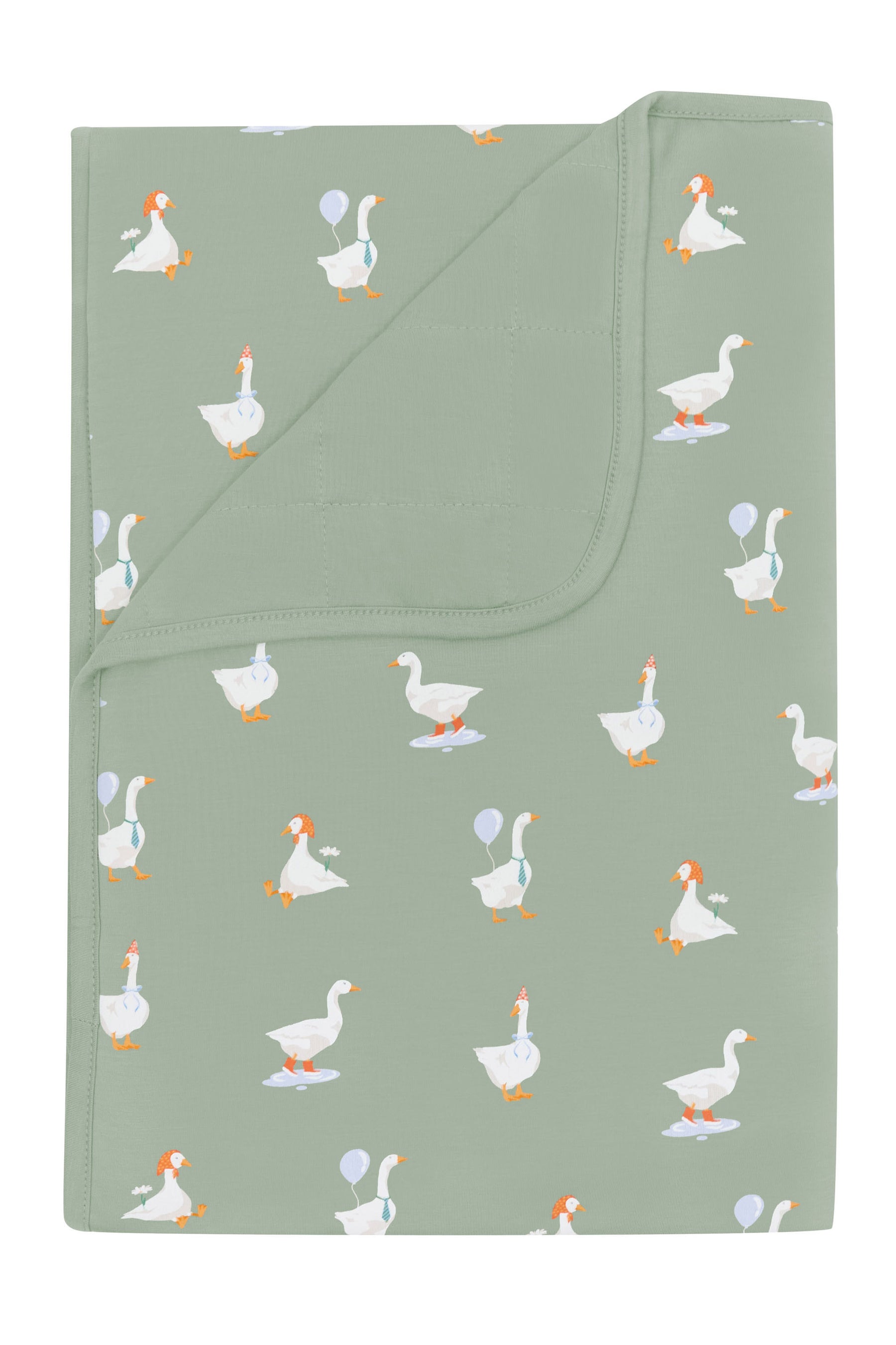 Toddler Blanket in Silly Goose 1.0 with quilted Thyme backing