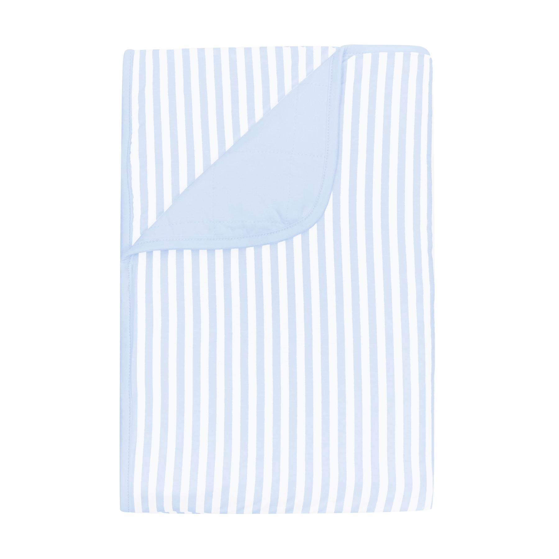 Toddler Blanket in Small Mist Stripe 1.0 with quilted back