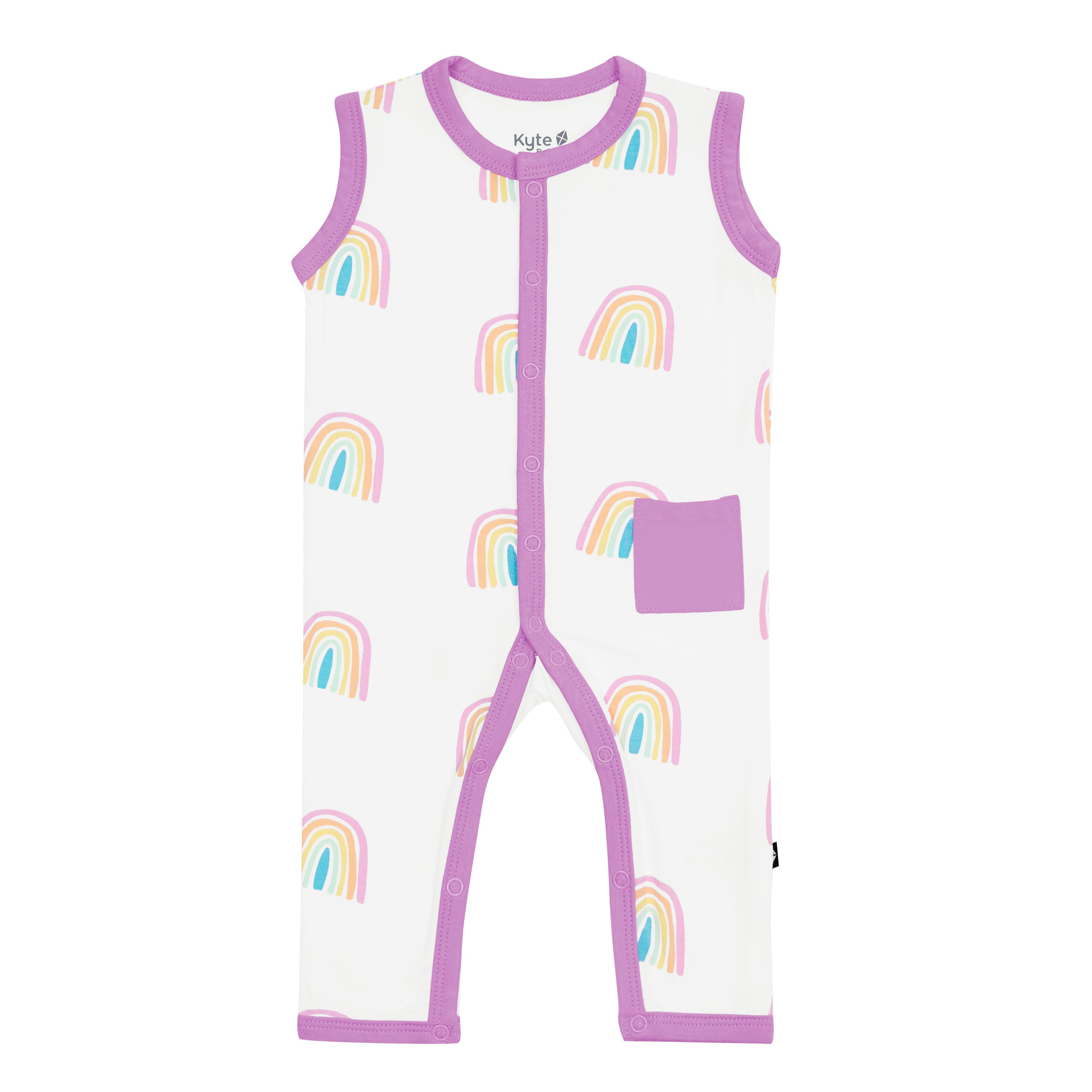 Sleeveless Romper in Poi Rainbow