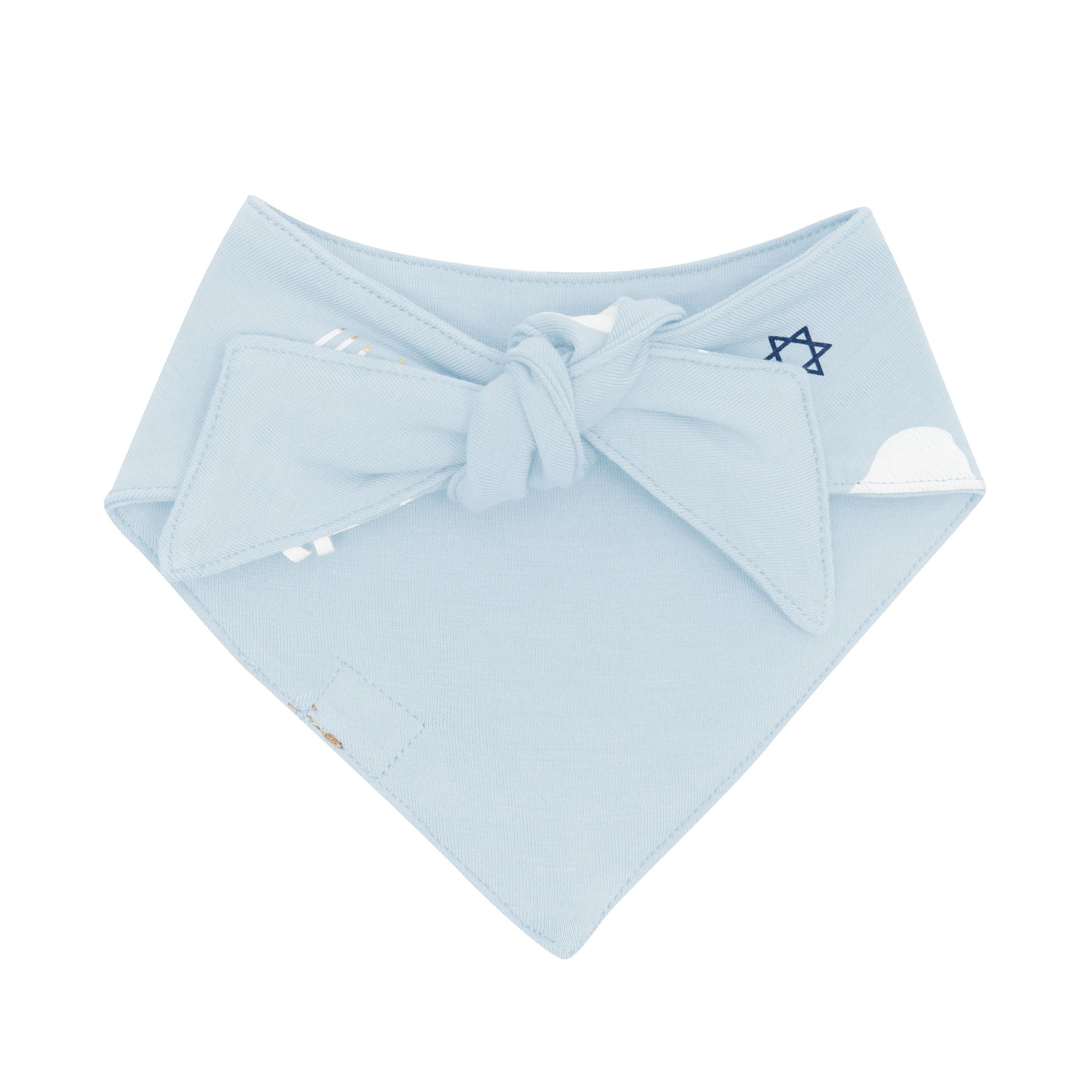 The back of the Dog Bandana in Polar Lights showing the tie closure