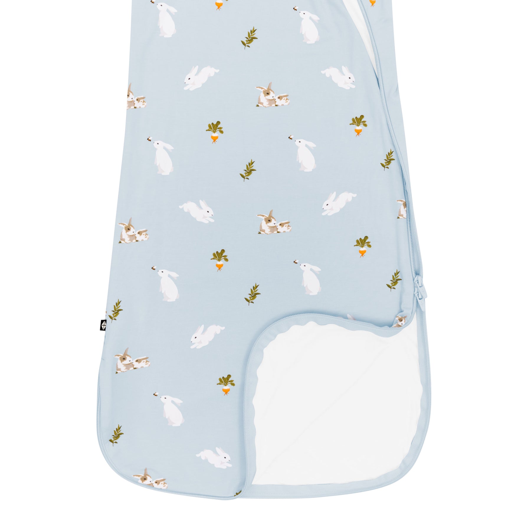 close up on zipper bottom Sleep Bag in Ice Rabbit 0.5