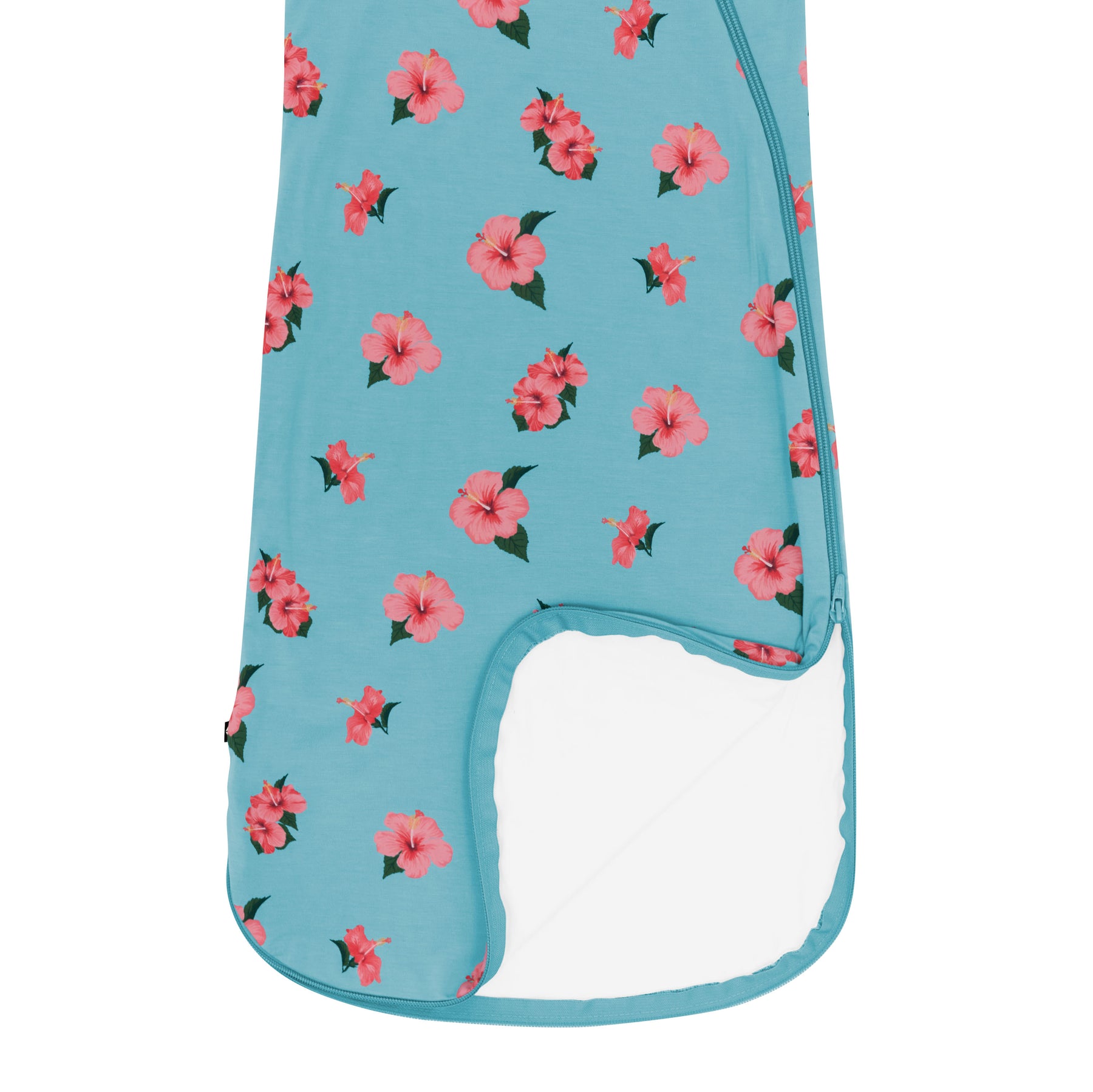 Sleep Bag in Hibiscus 0.5 showing dual zipper