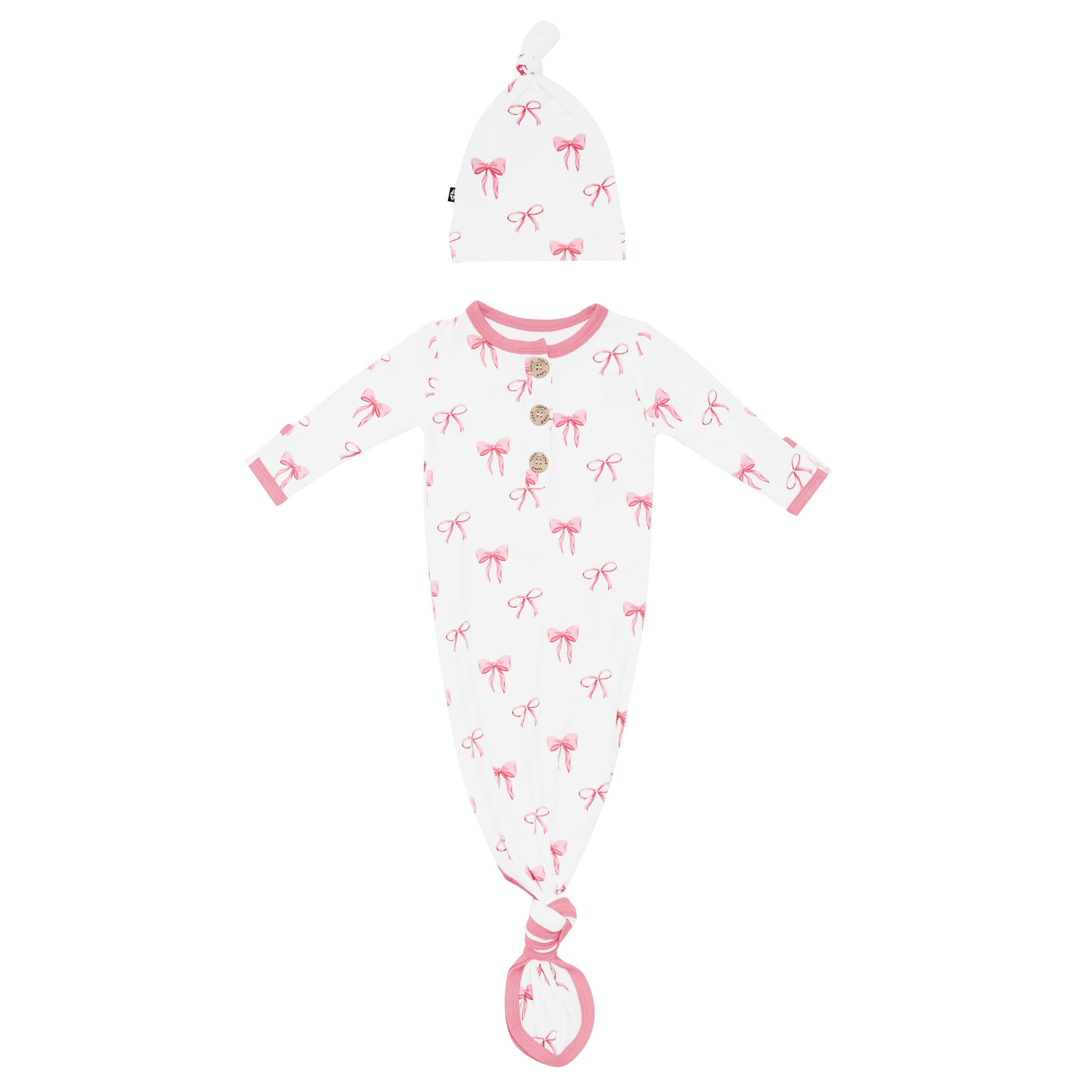Product photo of the Knotted Gown with Hat Set in Bow