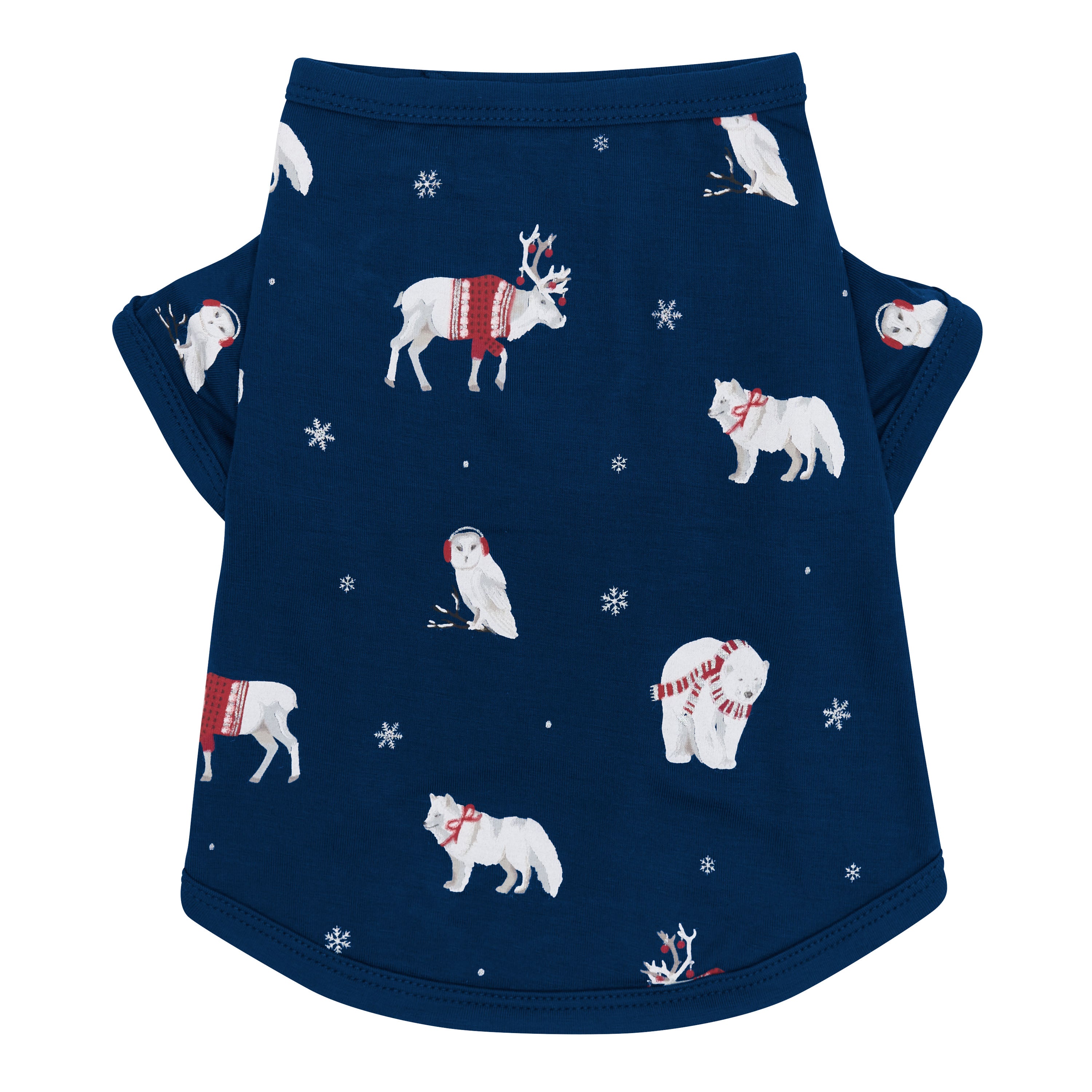 The top part of the Dog Tee in Frosty Friends