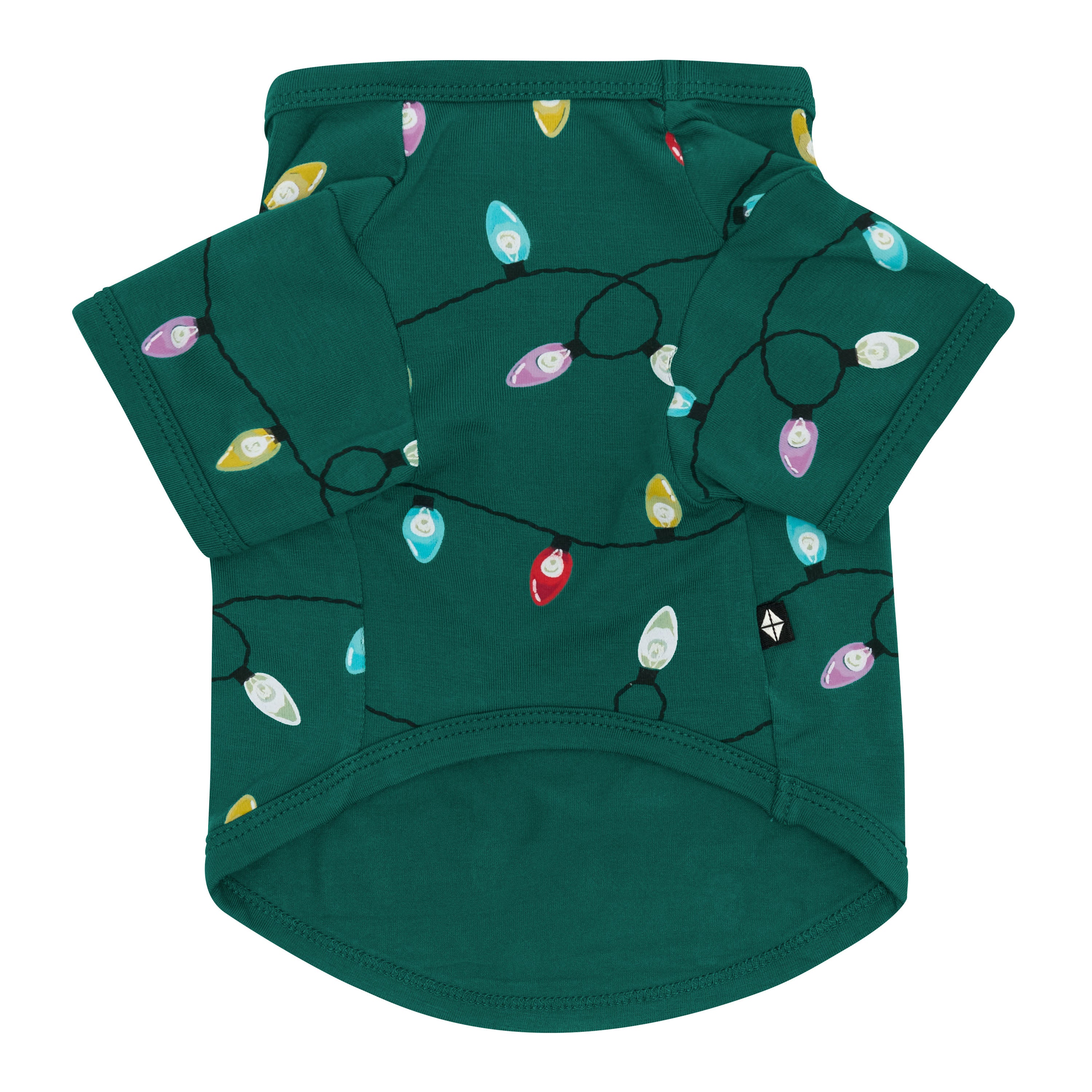 Bottom part of the Dog Tee in Merry and Bright showing the arm holes