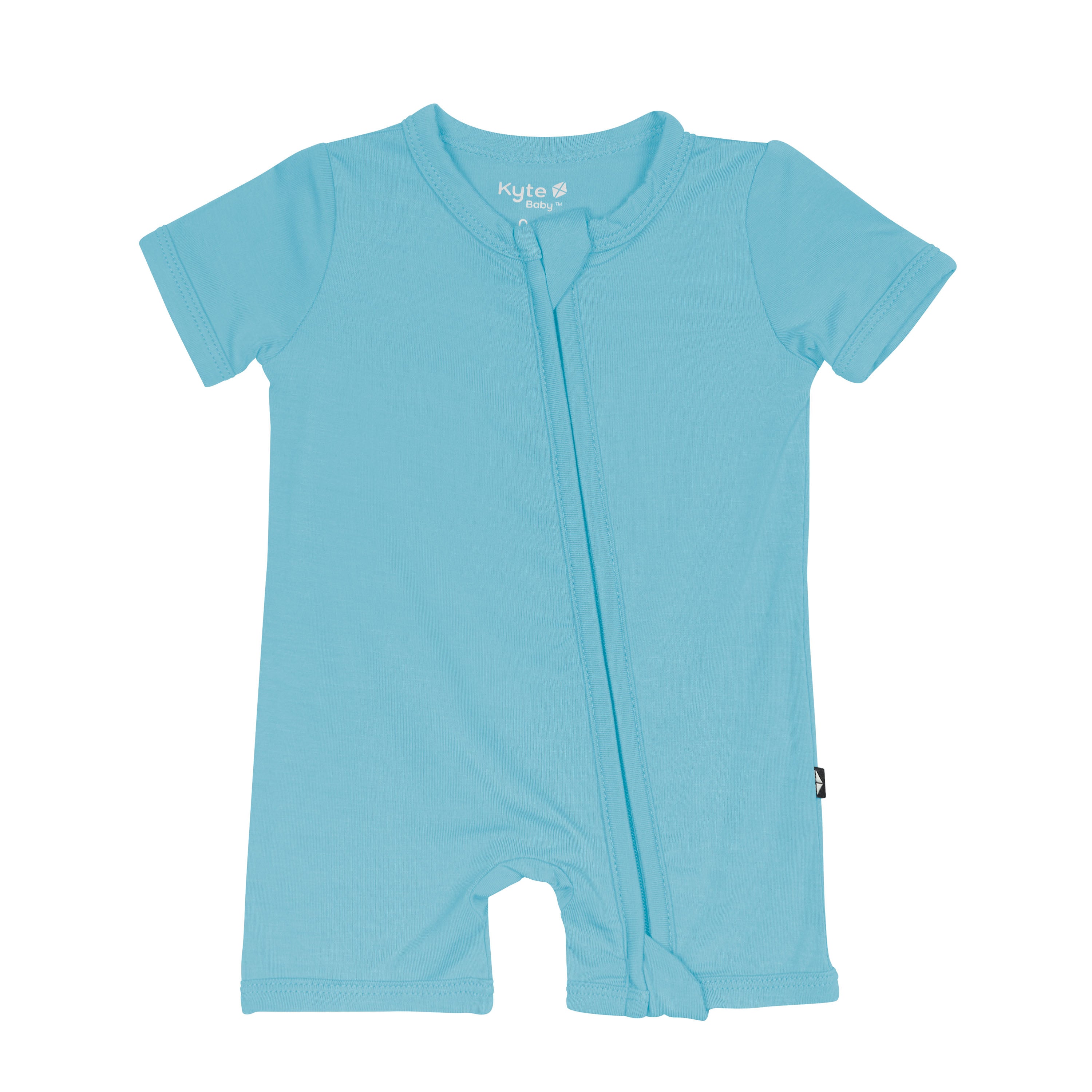 Zipper Shortall Romper in Makai