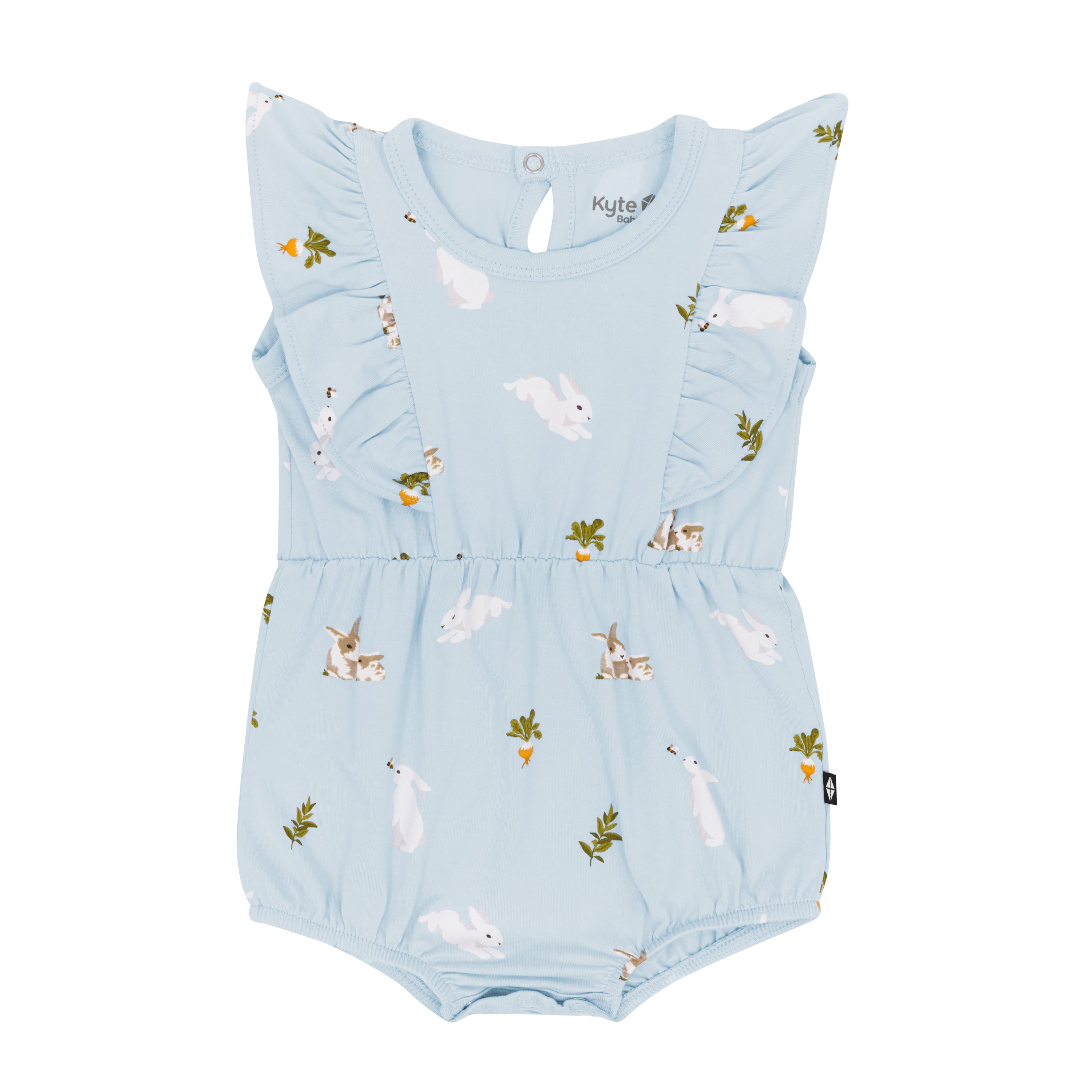 Bubble Romper in Ice Rabbit