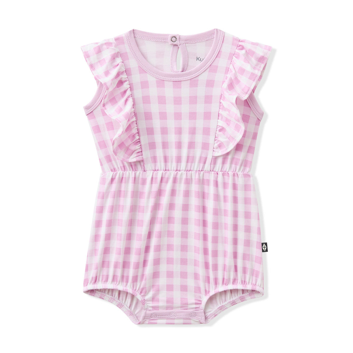 Product photo of the Bubble Romper in Gingham Thistle