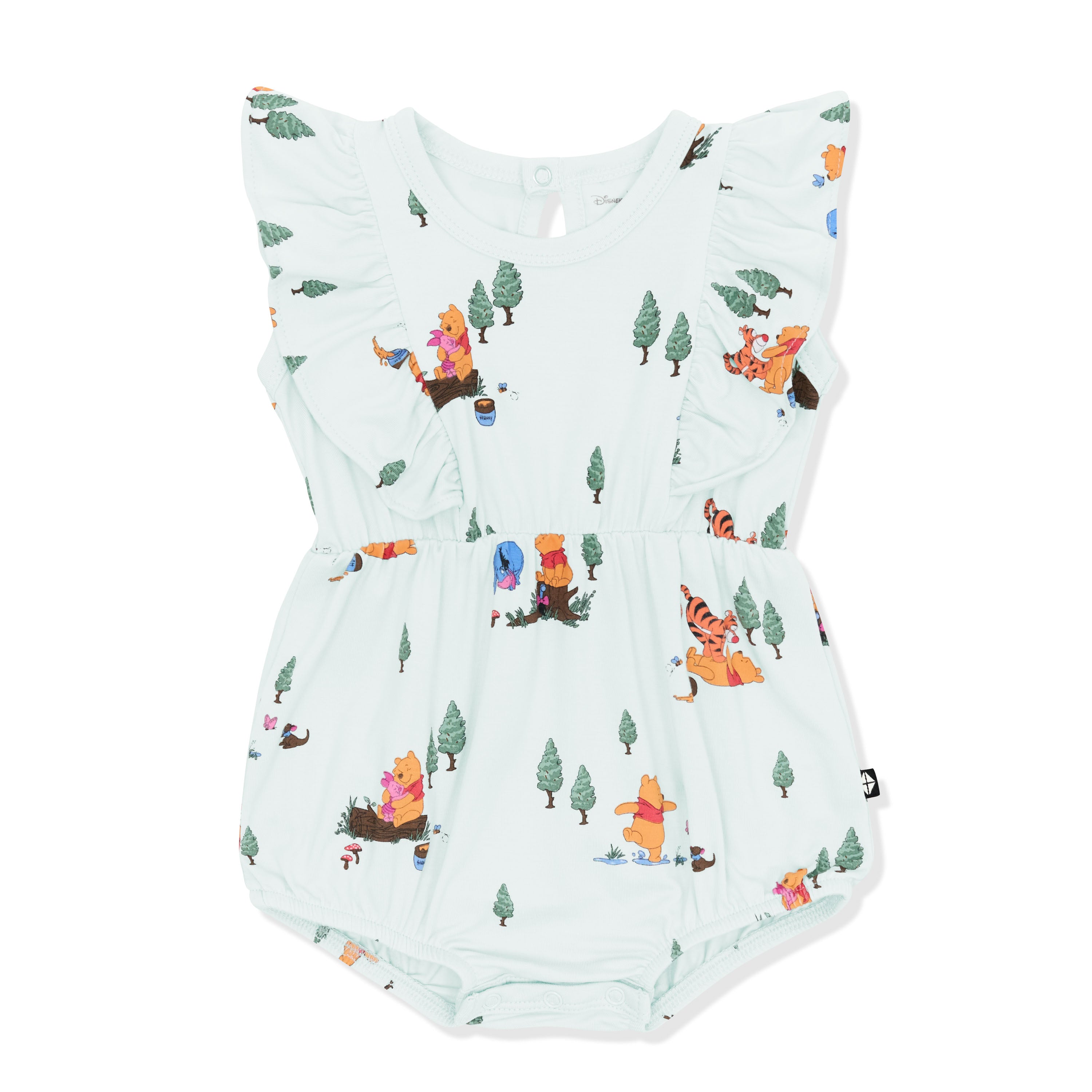 Product photo of the Bubble Romper in Winnie the Pooh Hundred Acre Wood
