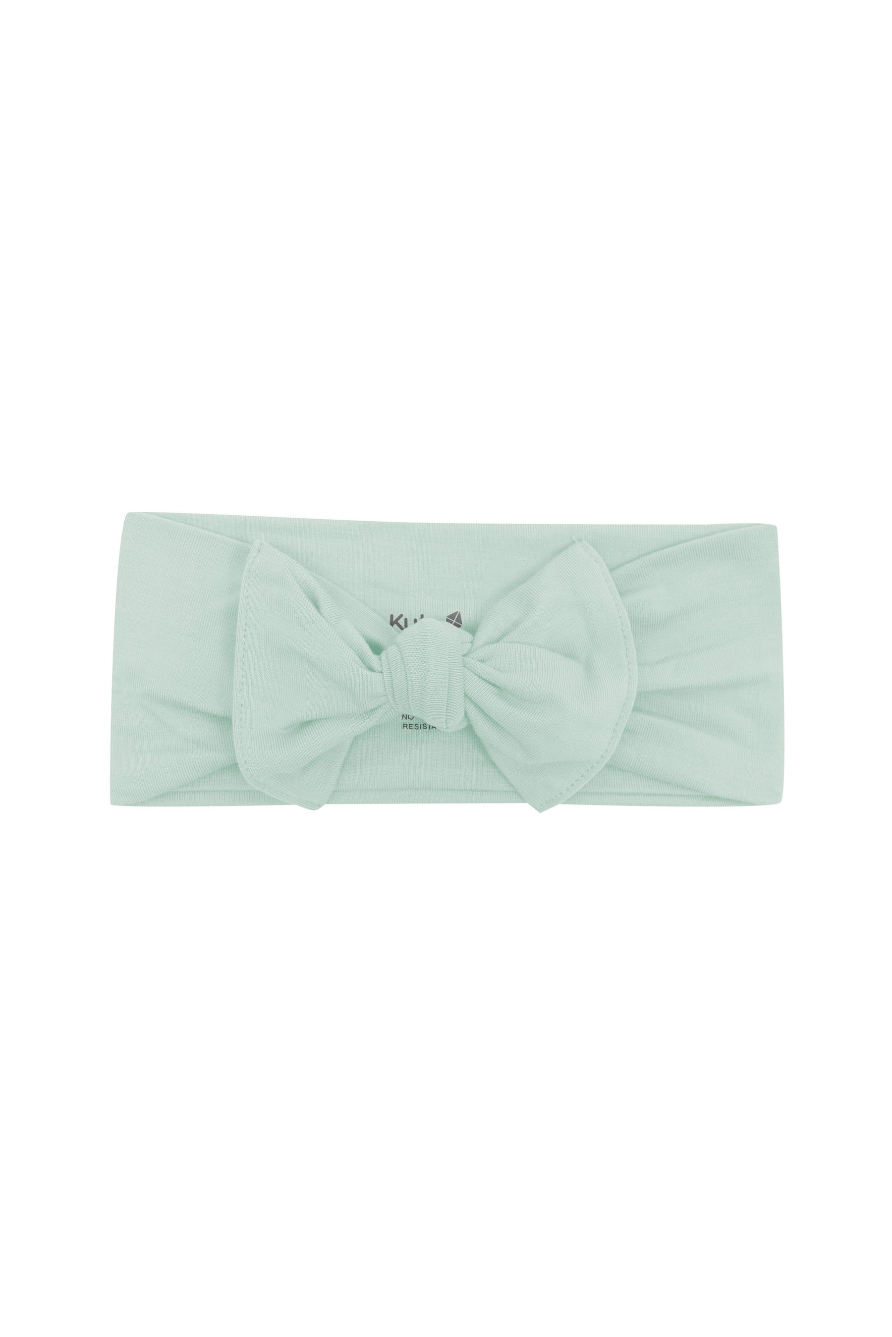 Flat lay of Kyte Baby Bow in Sage