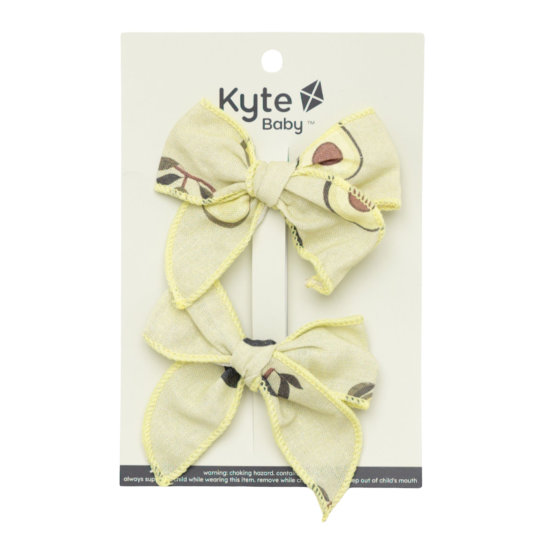 Linen Piggie Bows in Avocado