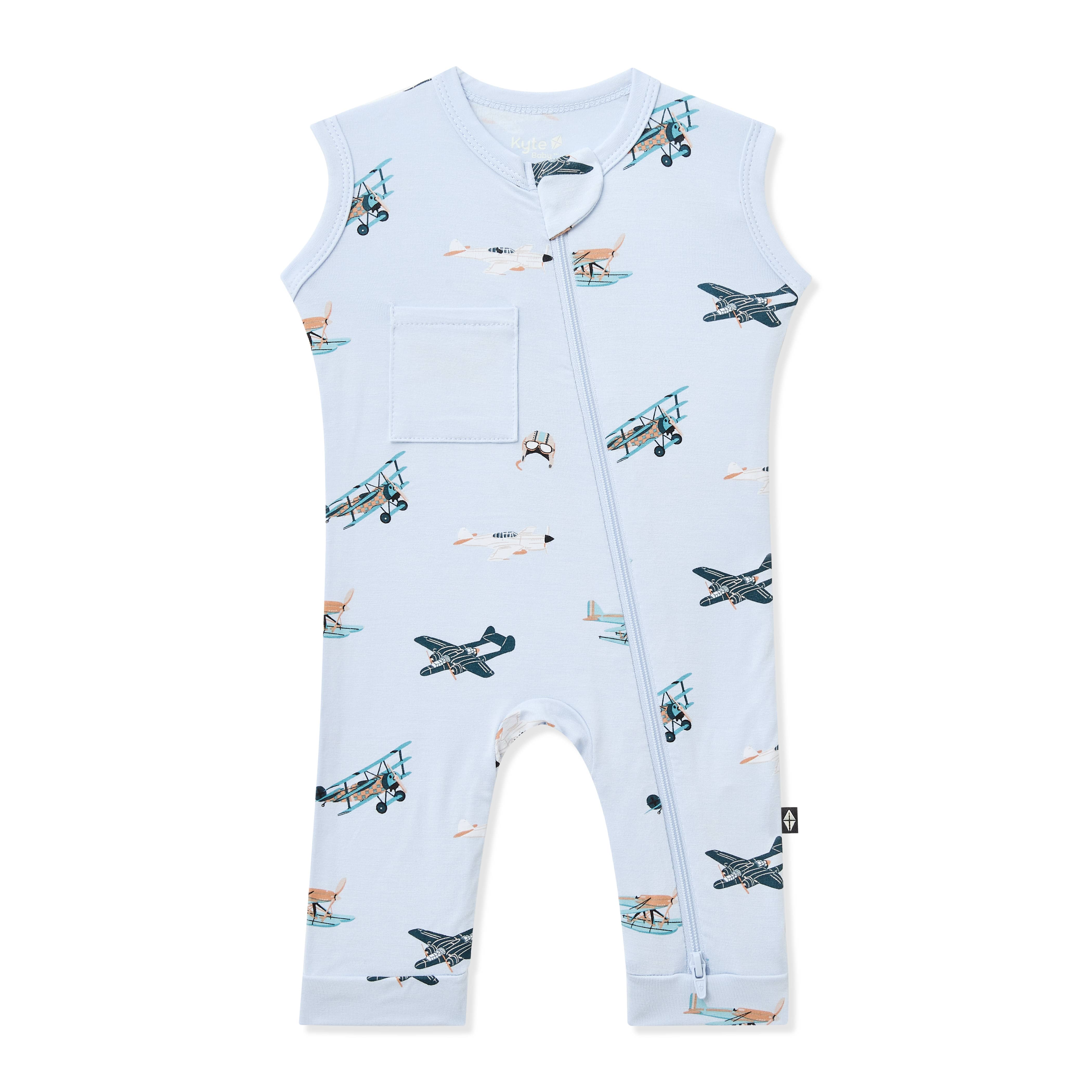 Product photo of the Zippered Sleeveless Romper in Take Off